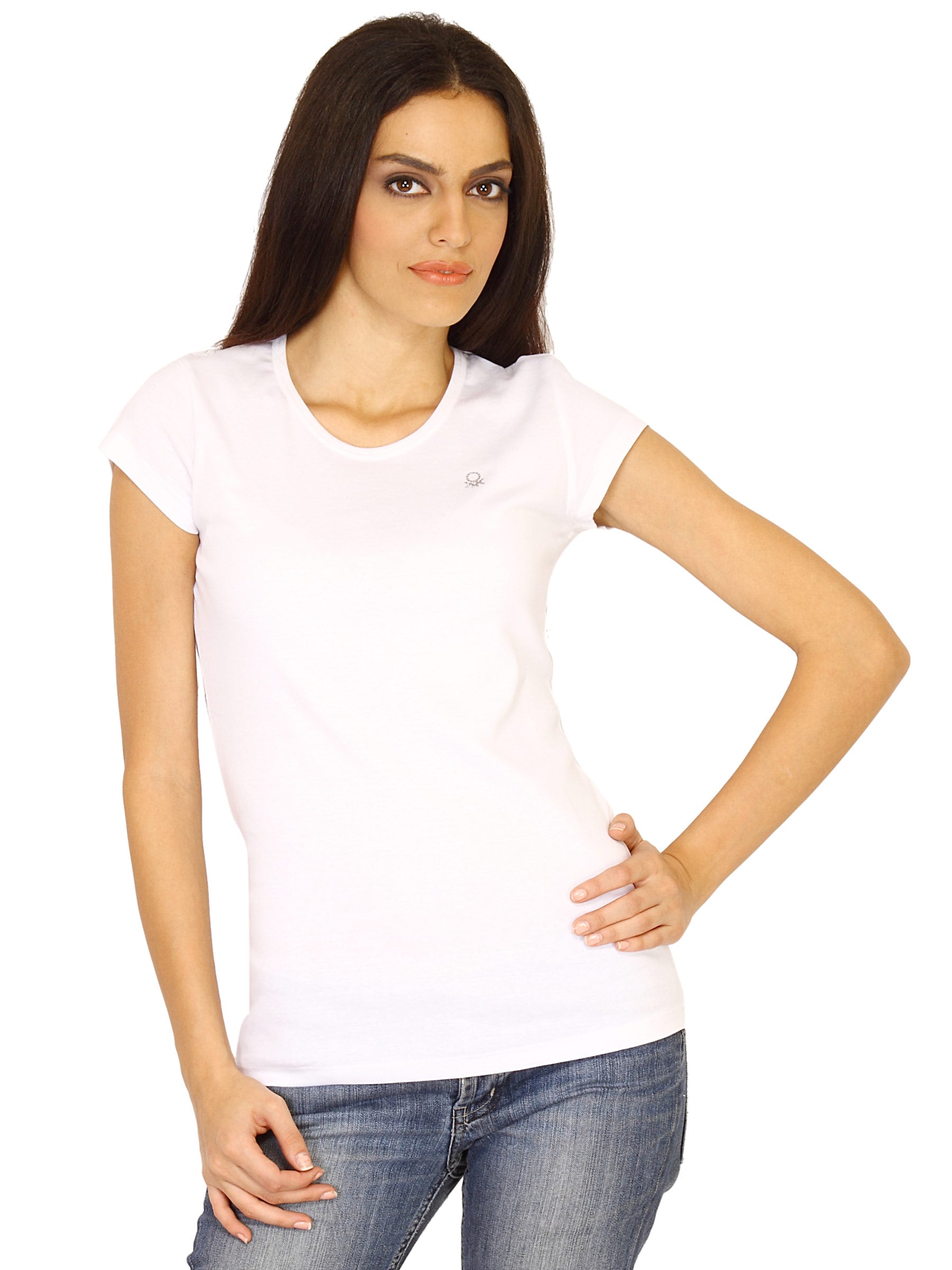 United Colors of Benetton Women White T-shirt