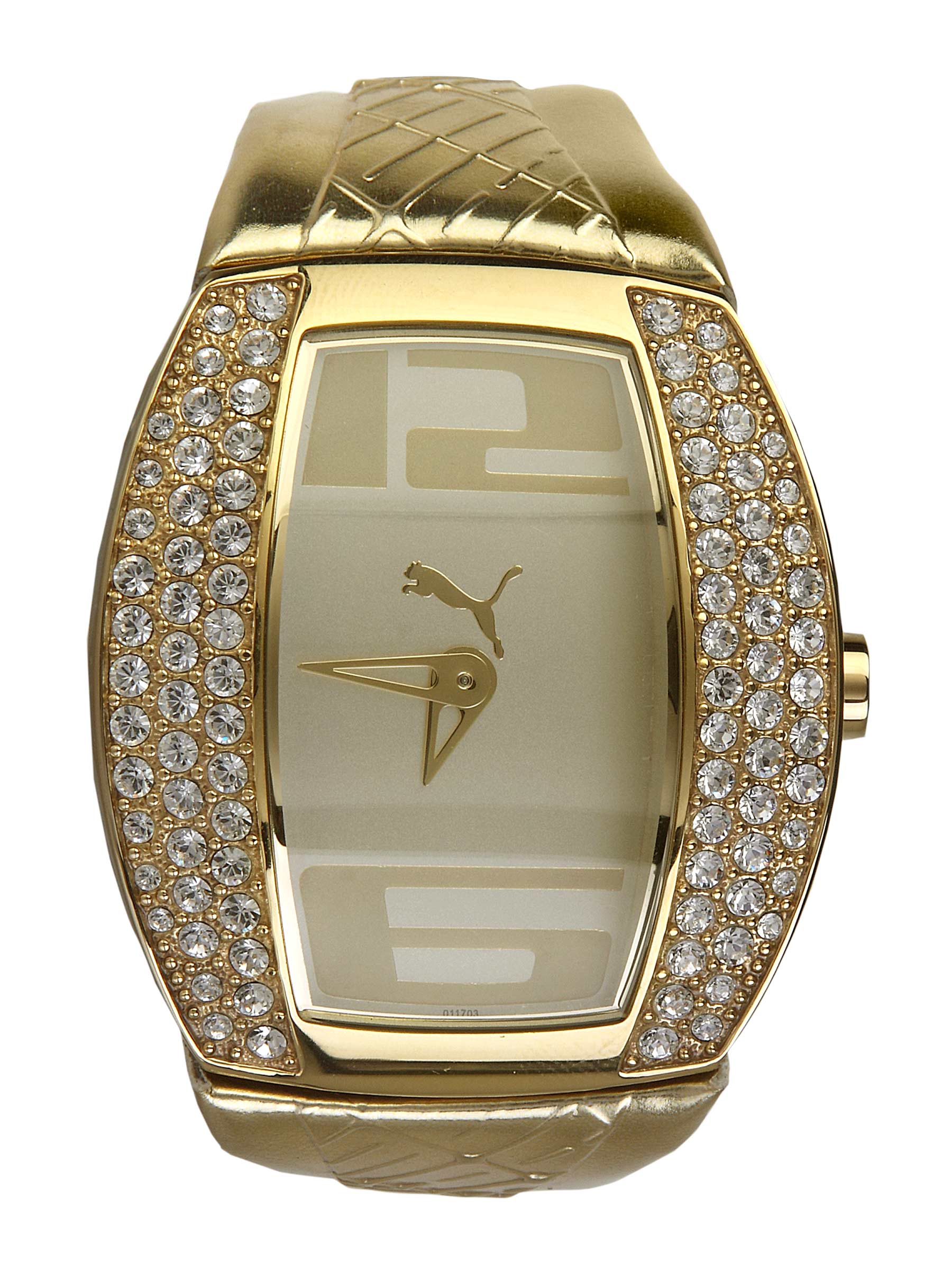 Puma Women Vitality Gold Stones  169 White Watches