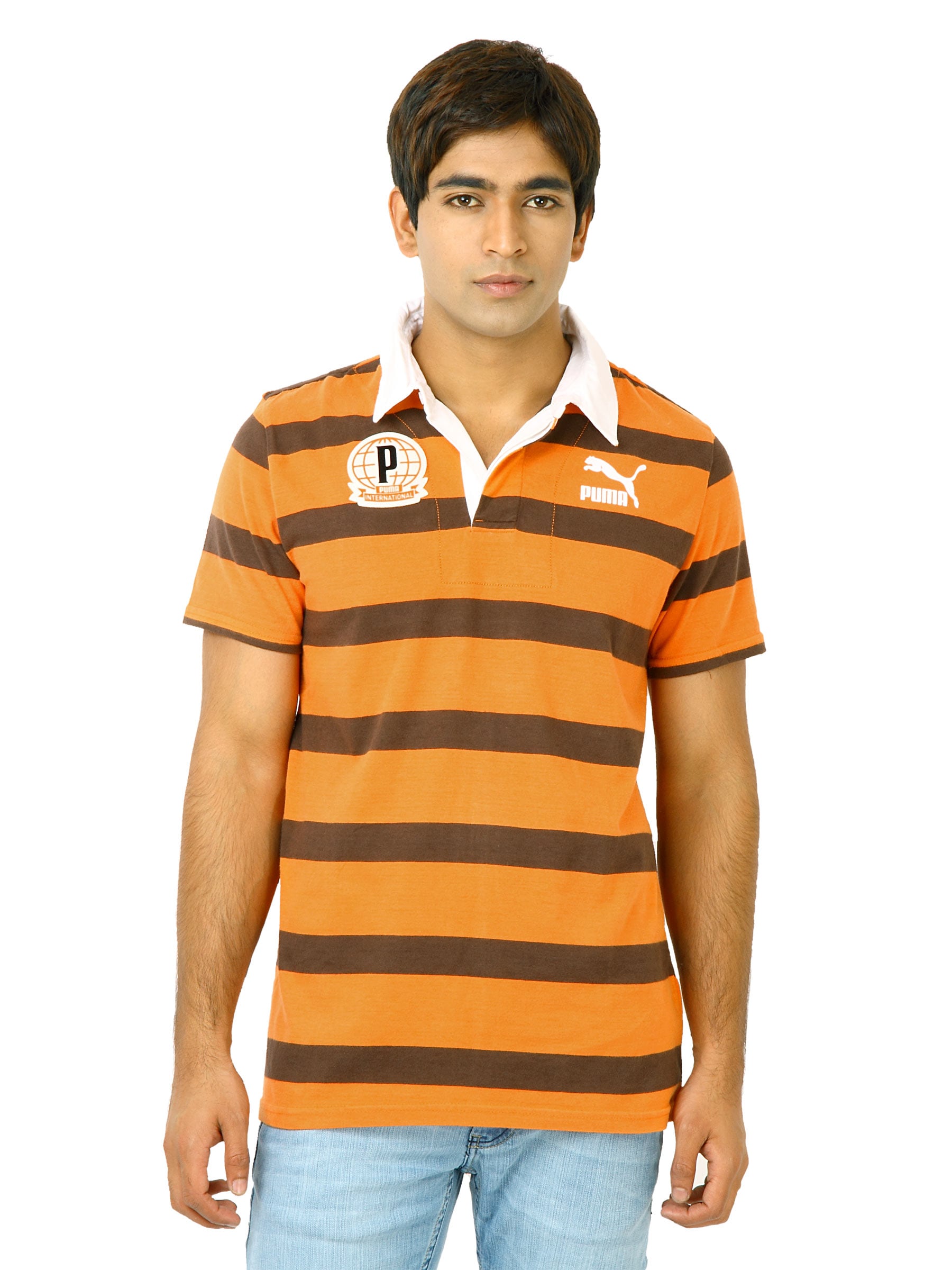 Puma Men Rugby Orange Tshirts