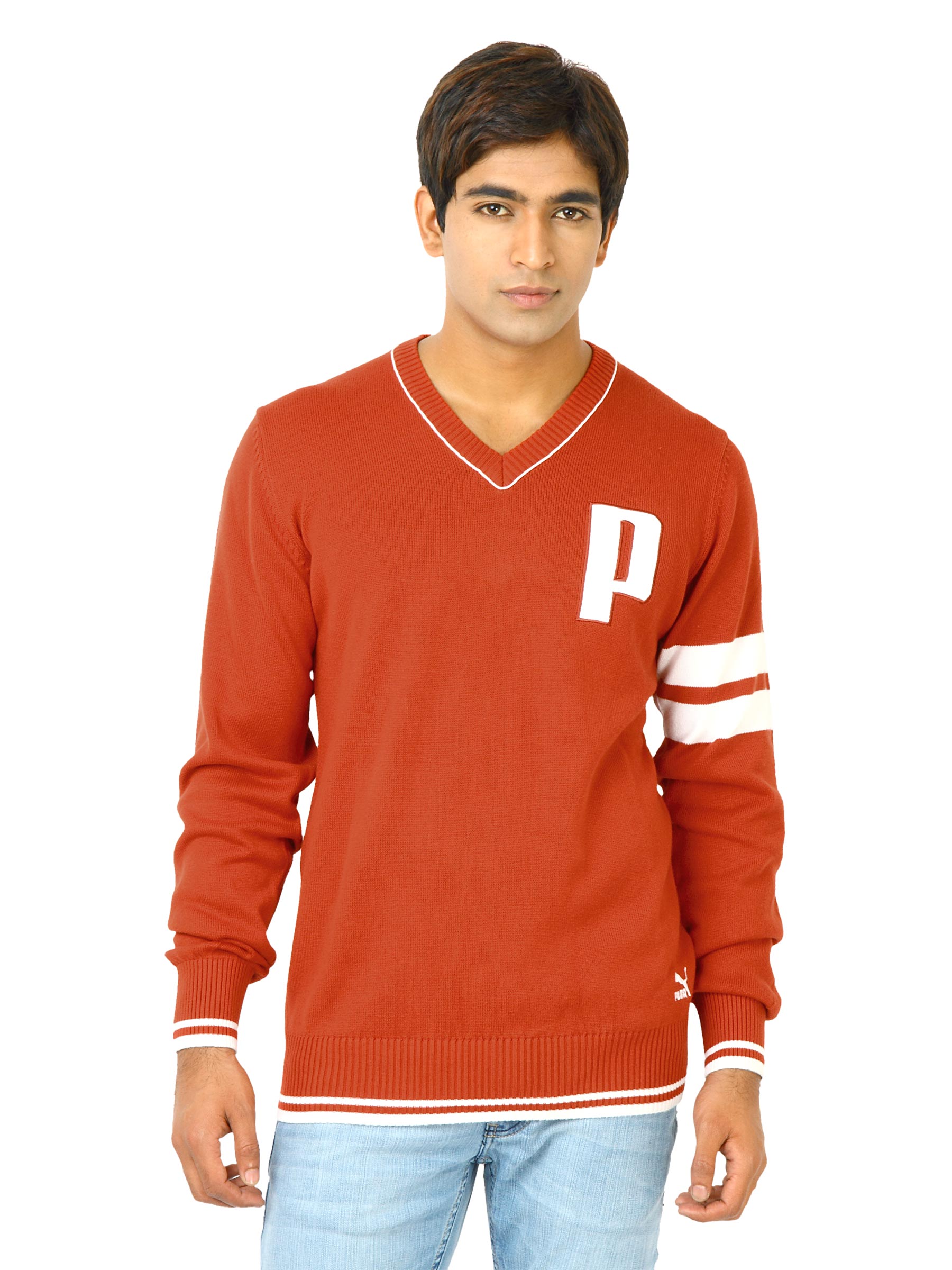 Puma Men Knitted Red Sweaters