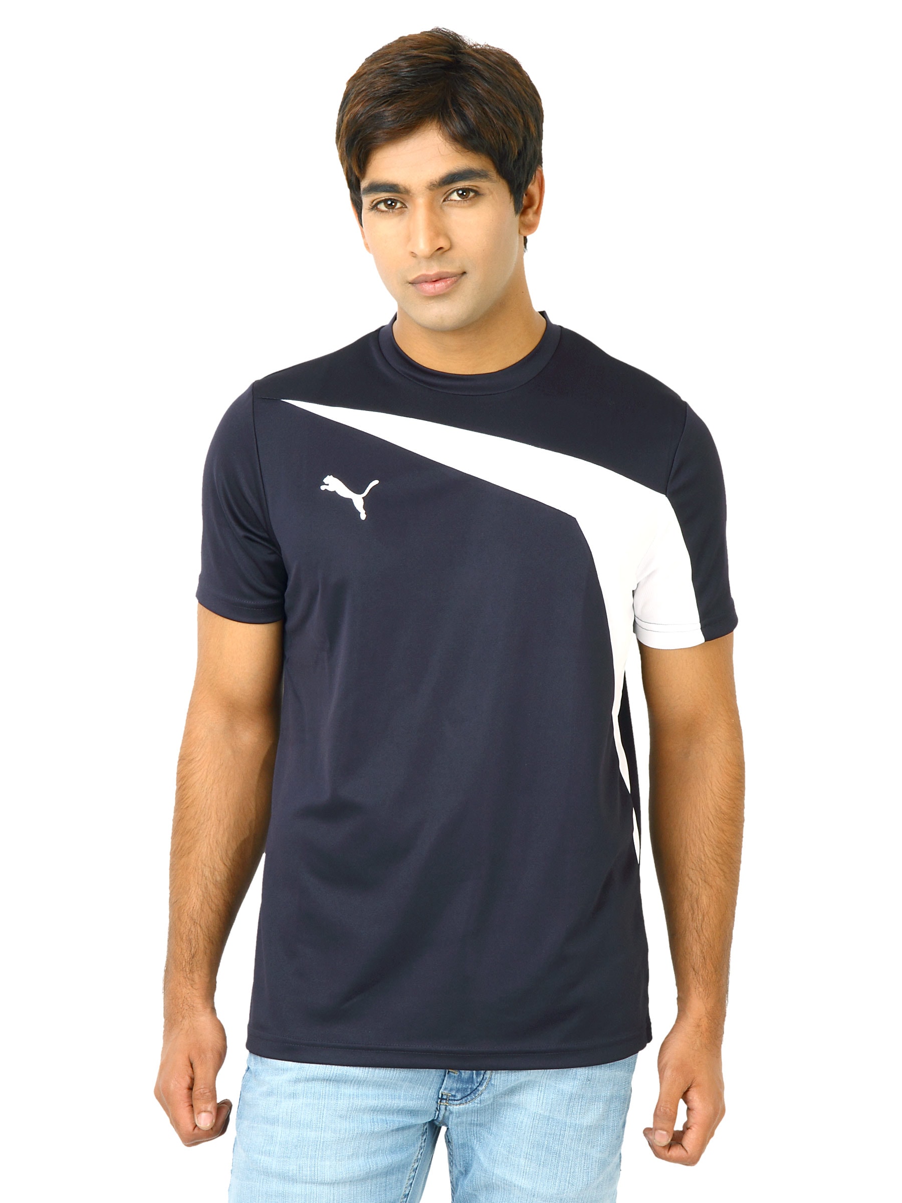 Puma Men Bts Navy Blue Tshirts