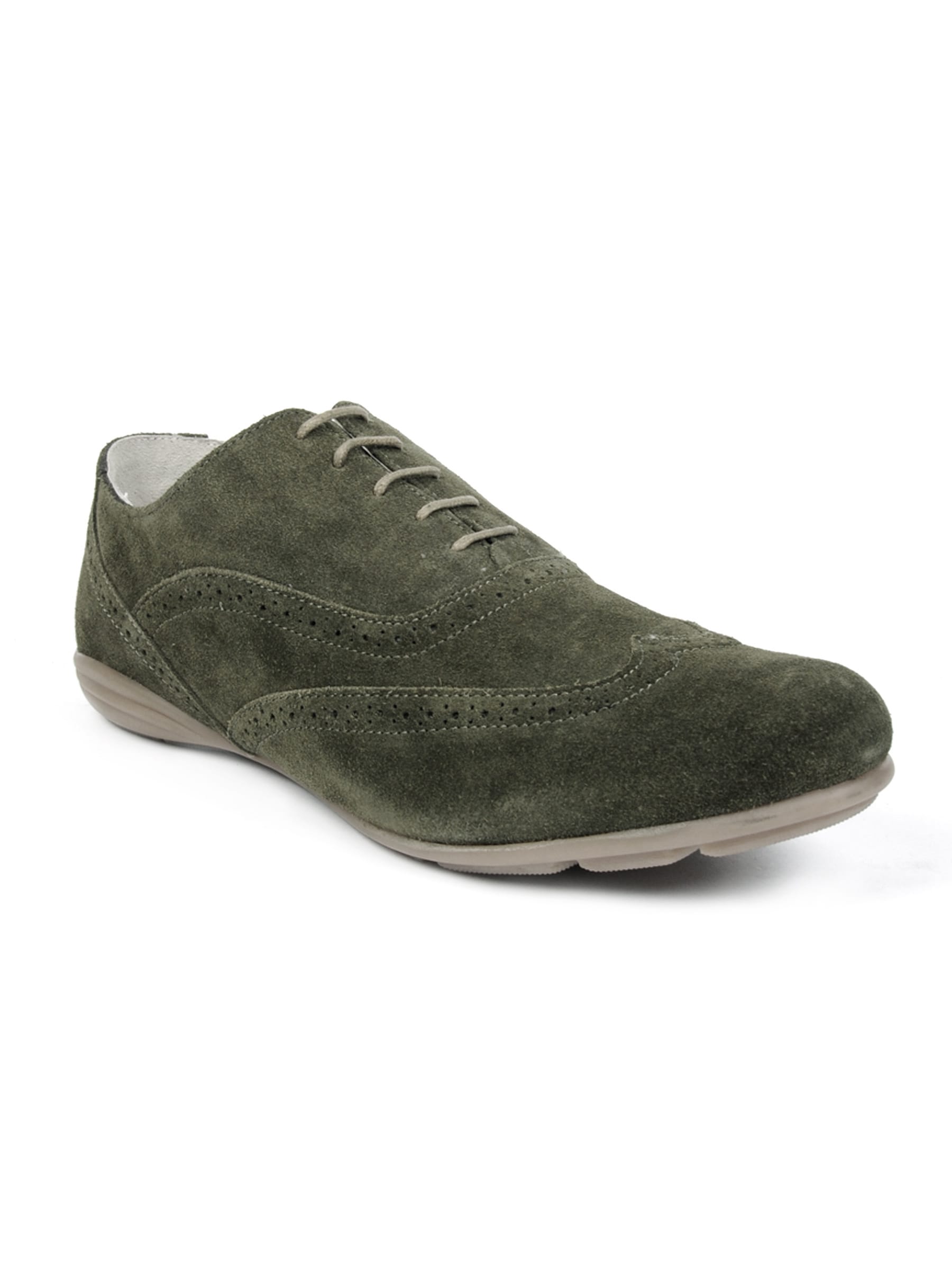 Carlton London Men Semi oxfords Green Casual Shoes
