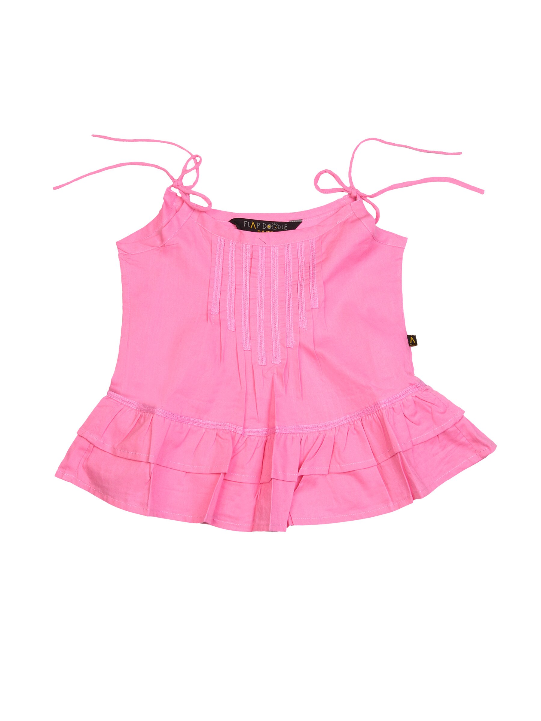 Doodle Girl Little frock Pink Tops