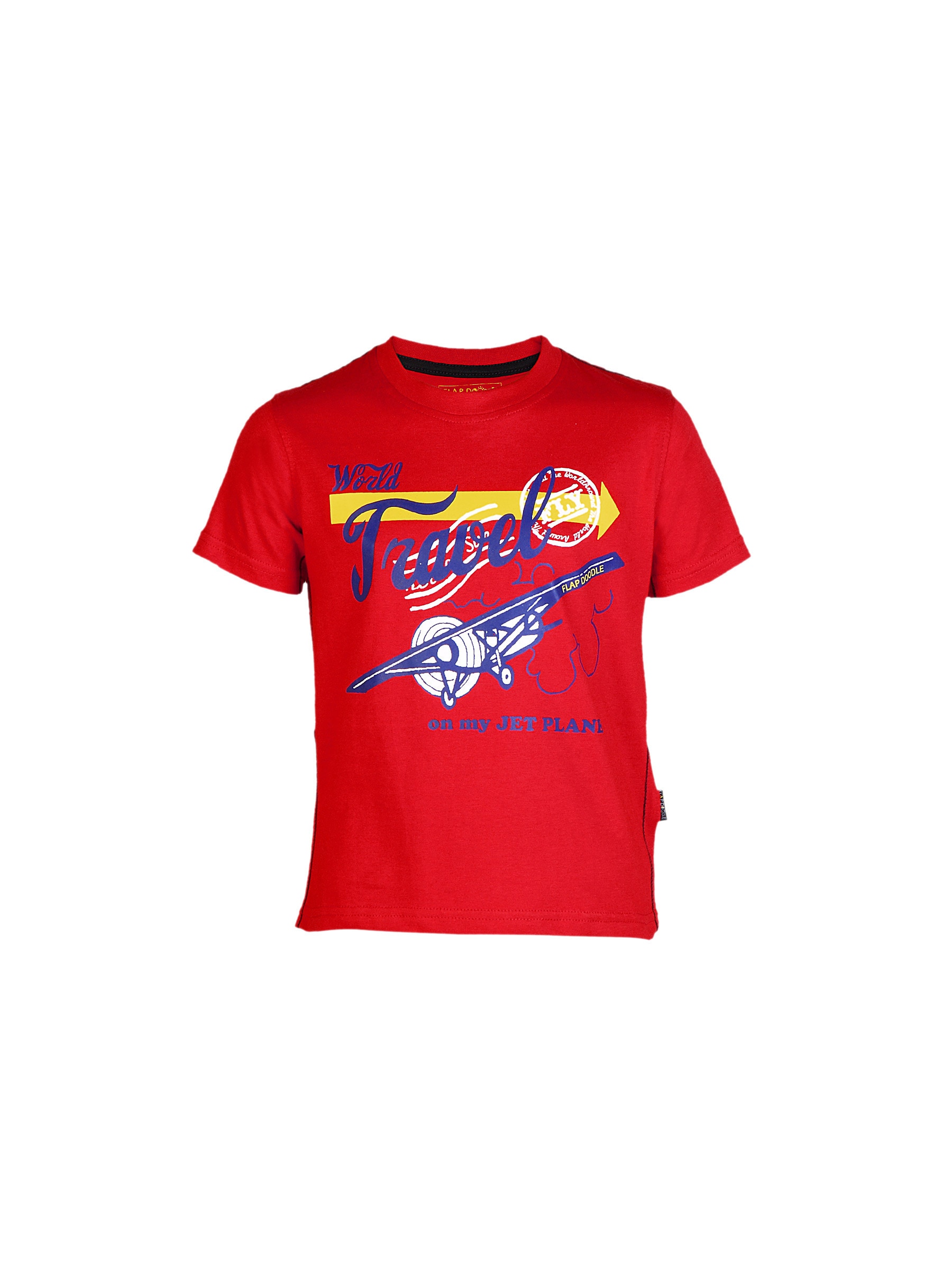 Doodle Boy Travel Red Tshirts