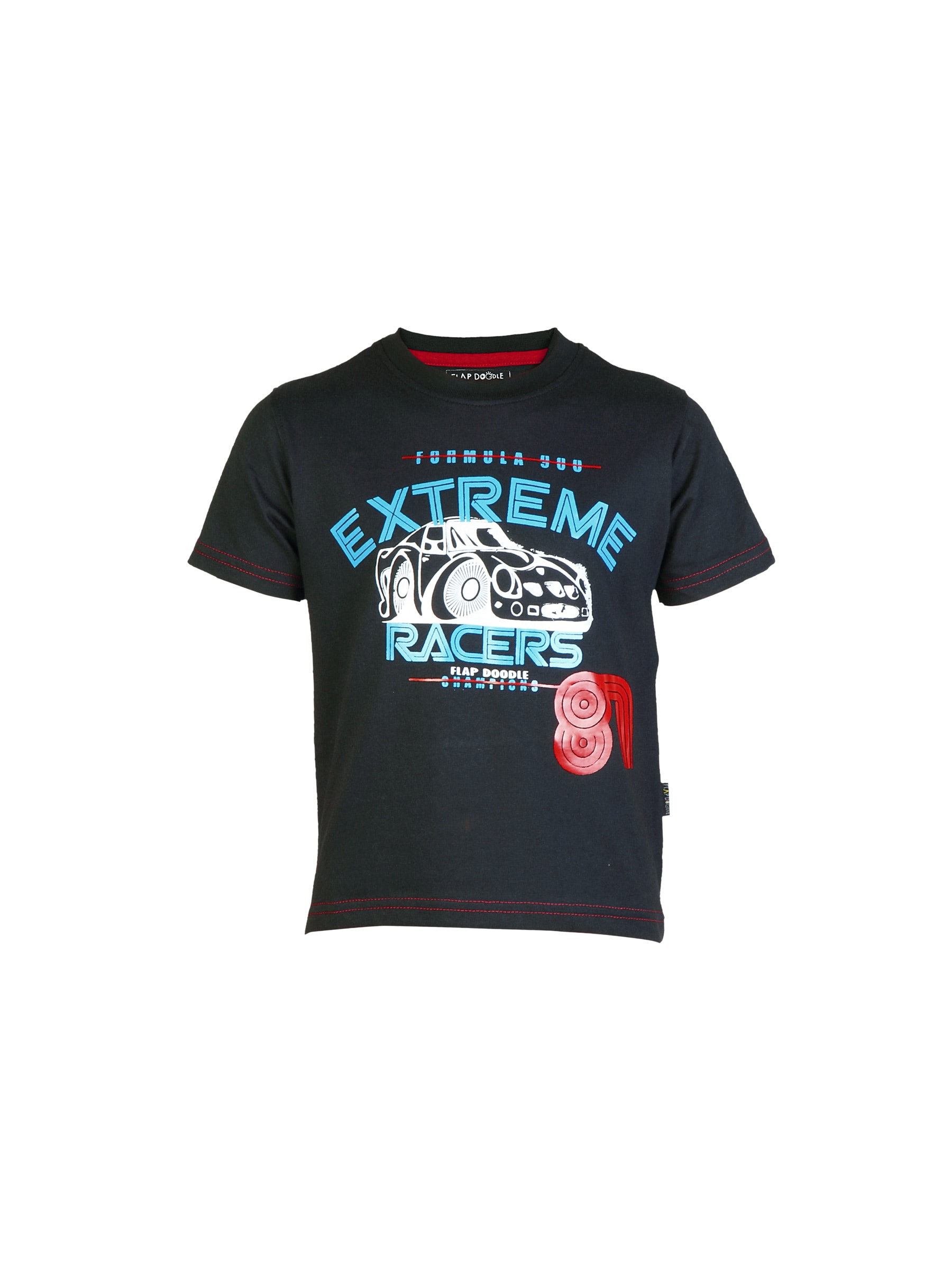 Doodle Boy Extream Racer Black Tshirts