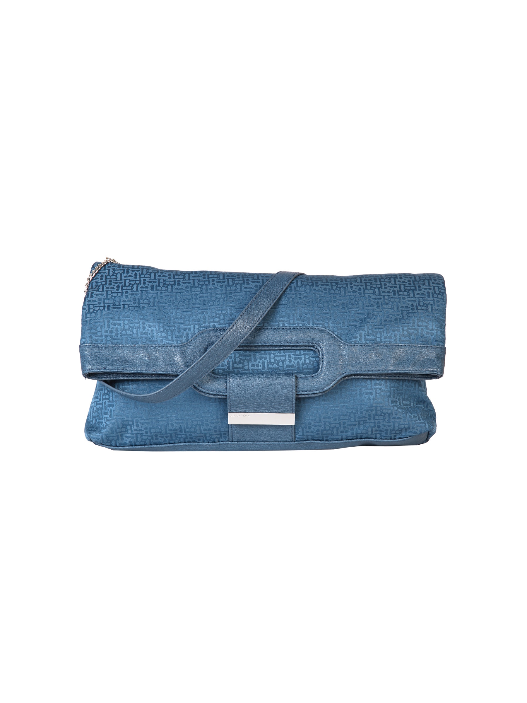 United Colors of Benetton Blue Solid Sling Bag