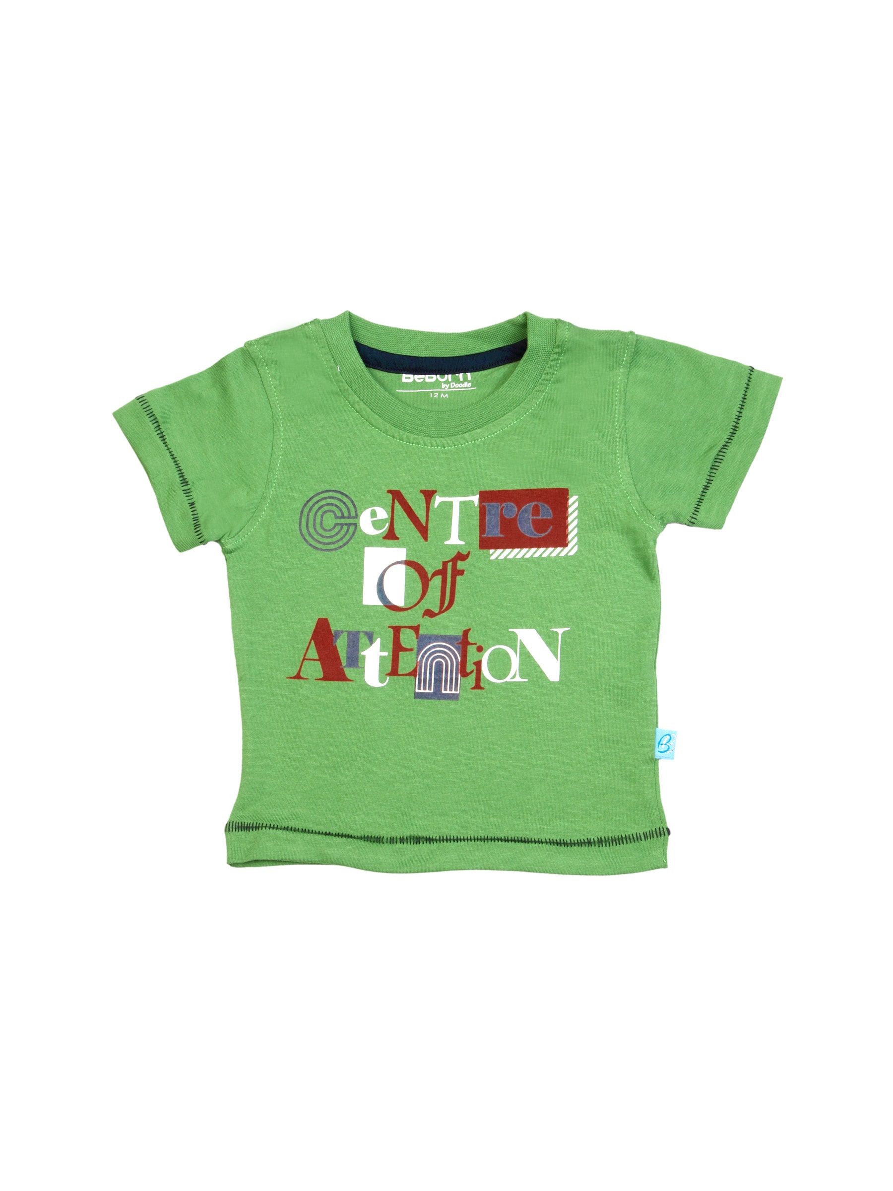 Doodle Boy Little Boy Green Tshirts