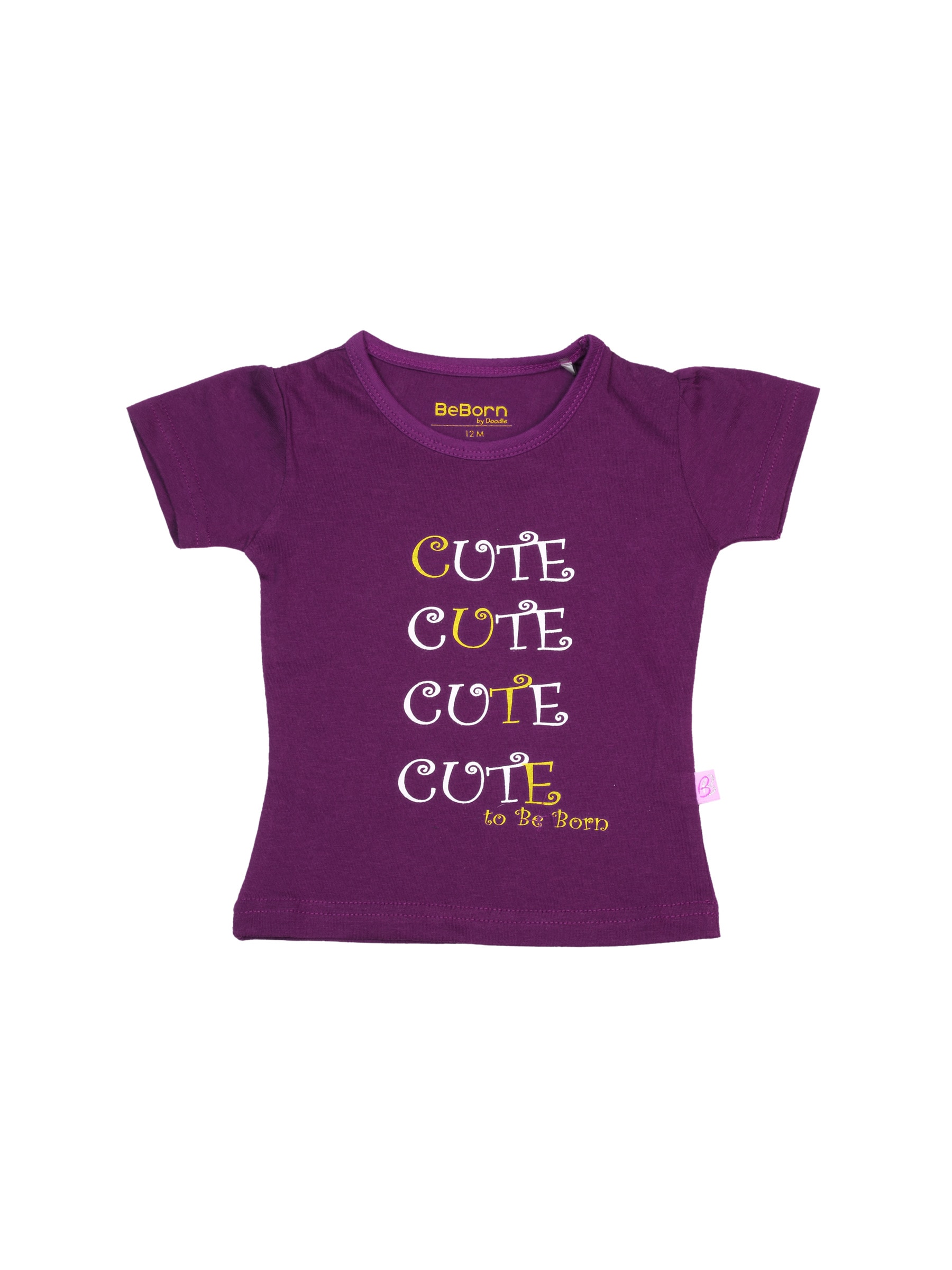 Doodle Girl Cute Purple Tops