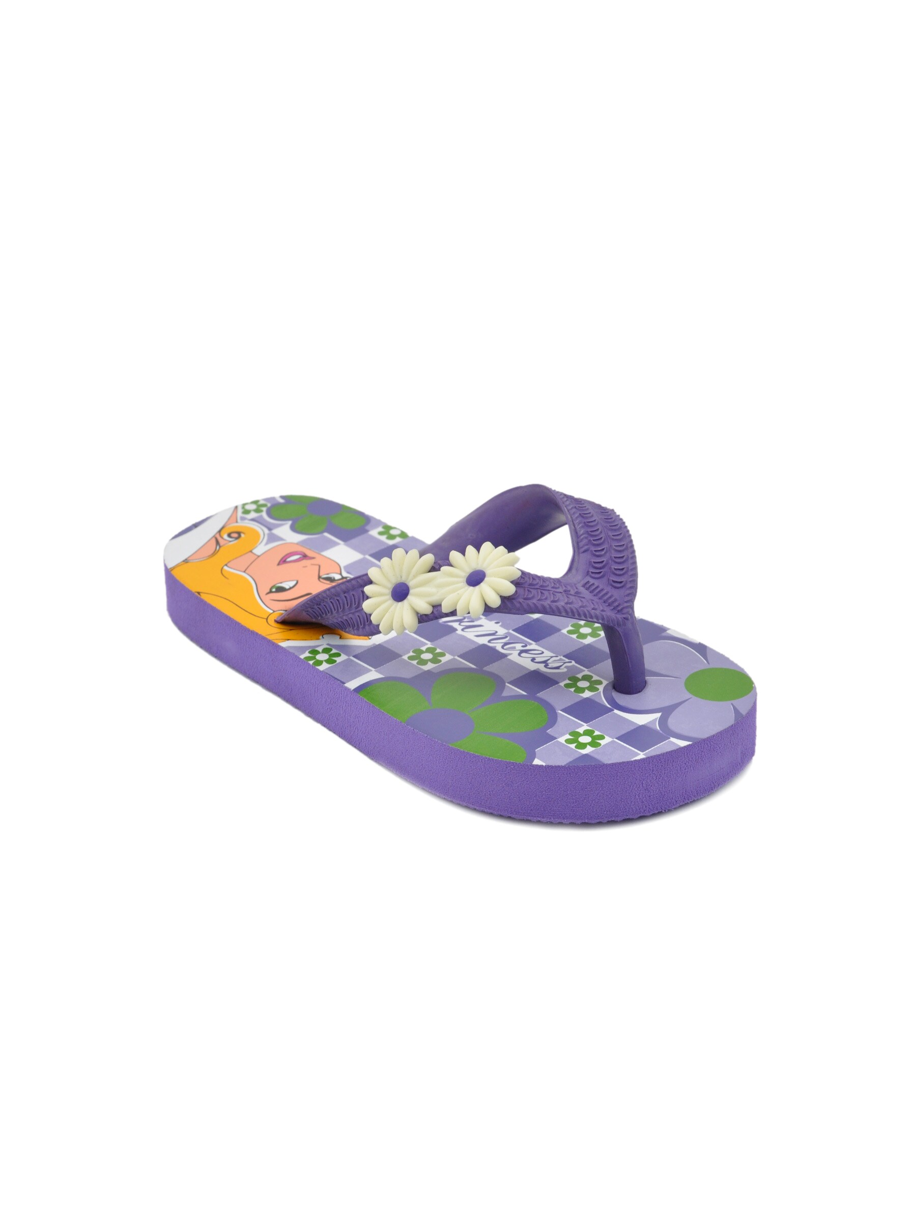 Disney Unisex Kids Princess Heart Purple Flip Flops