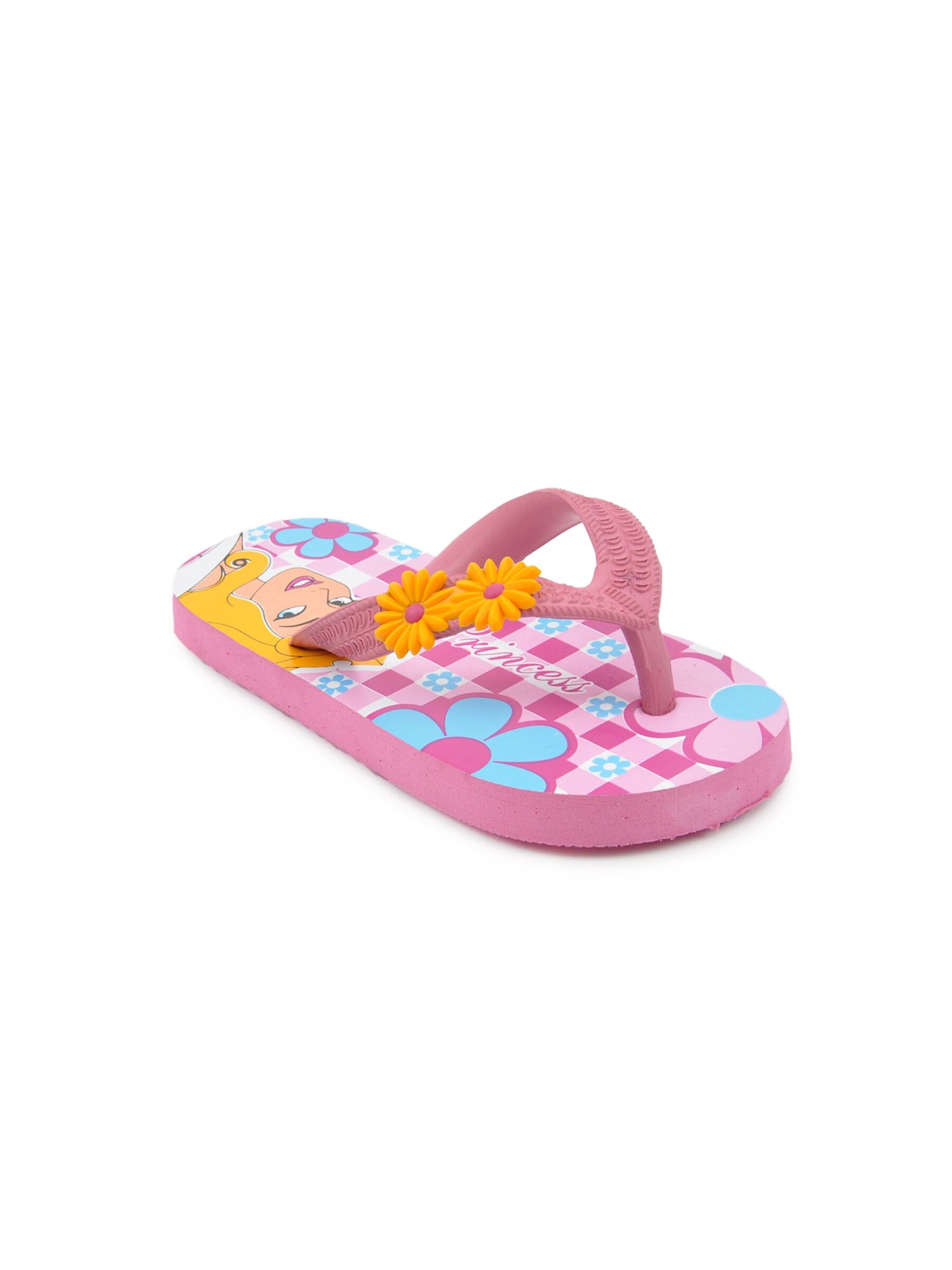 Disney Unisex Kids Princess Heart Pink Flip Flops