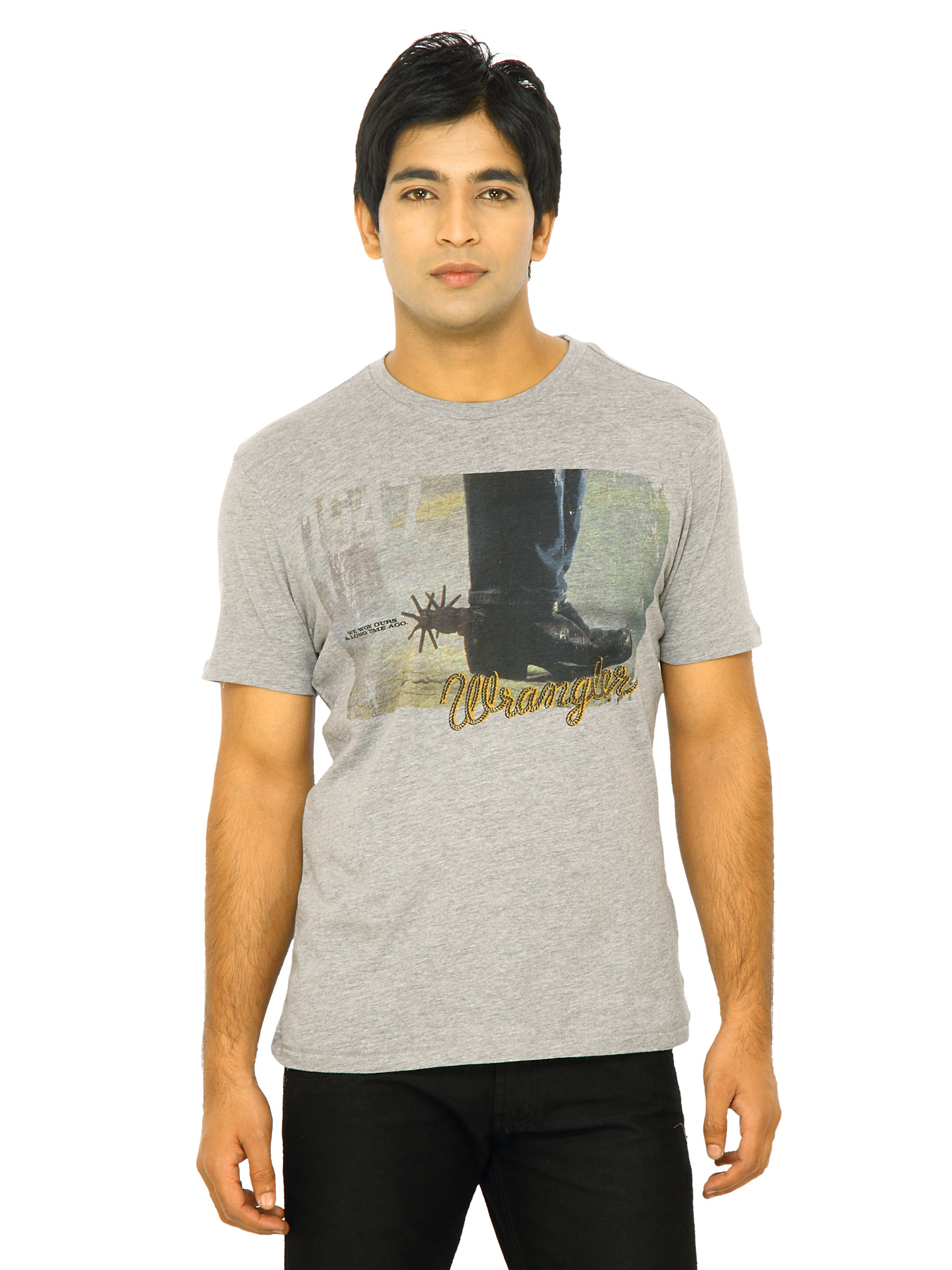 Wrangler Men Grey T-shirt