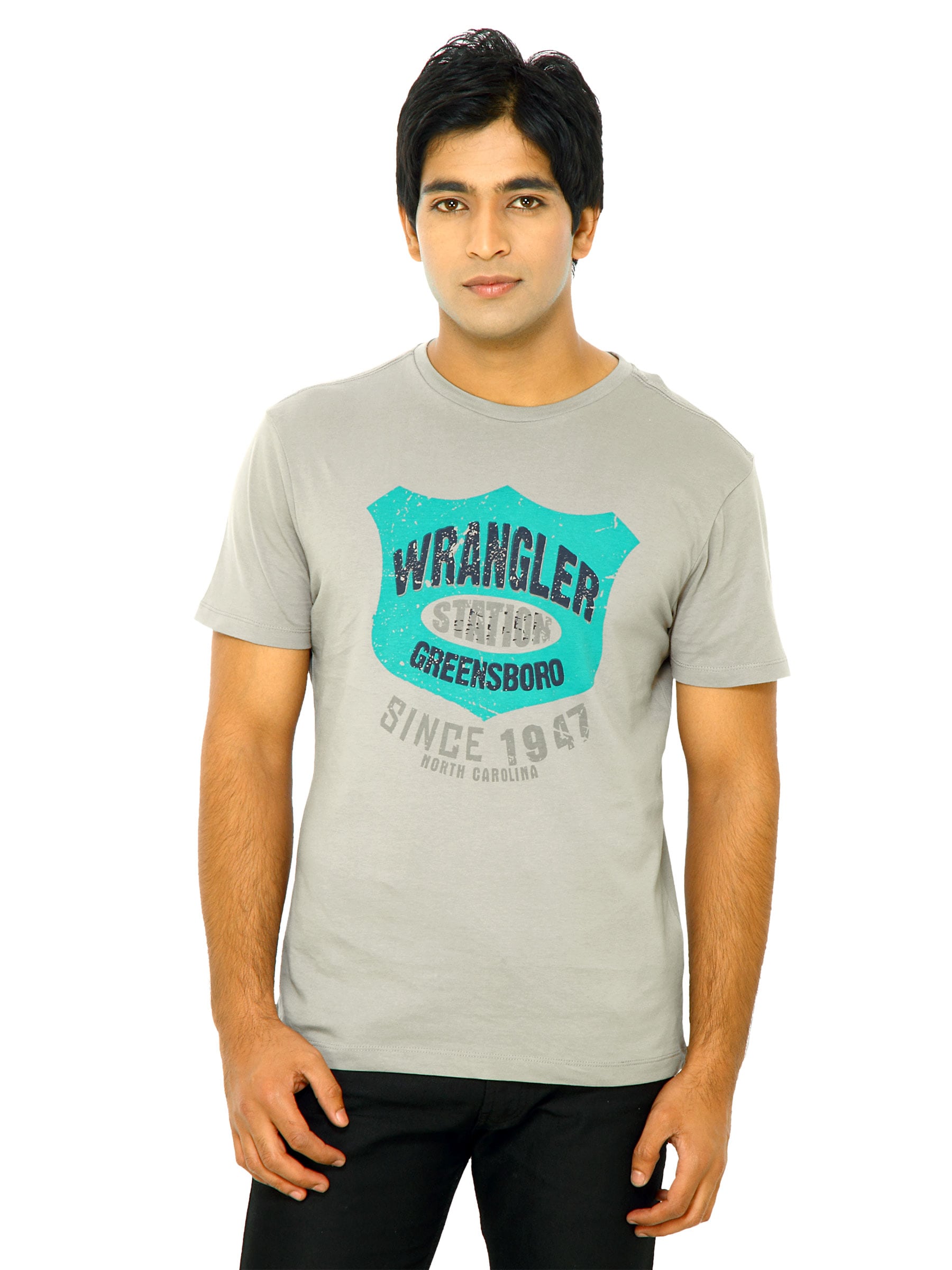 Wrangler Men Wrangler Station Grey T-Shirts