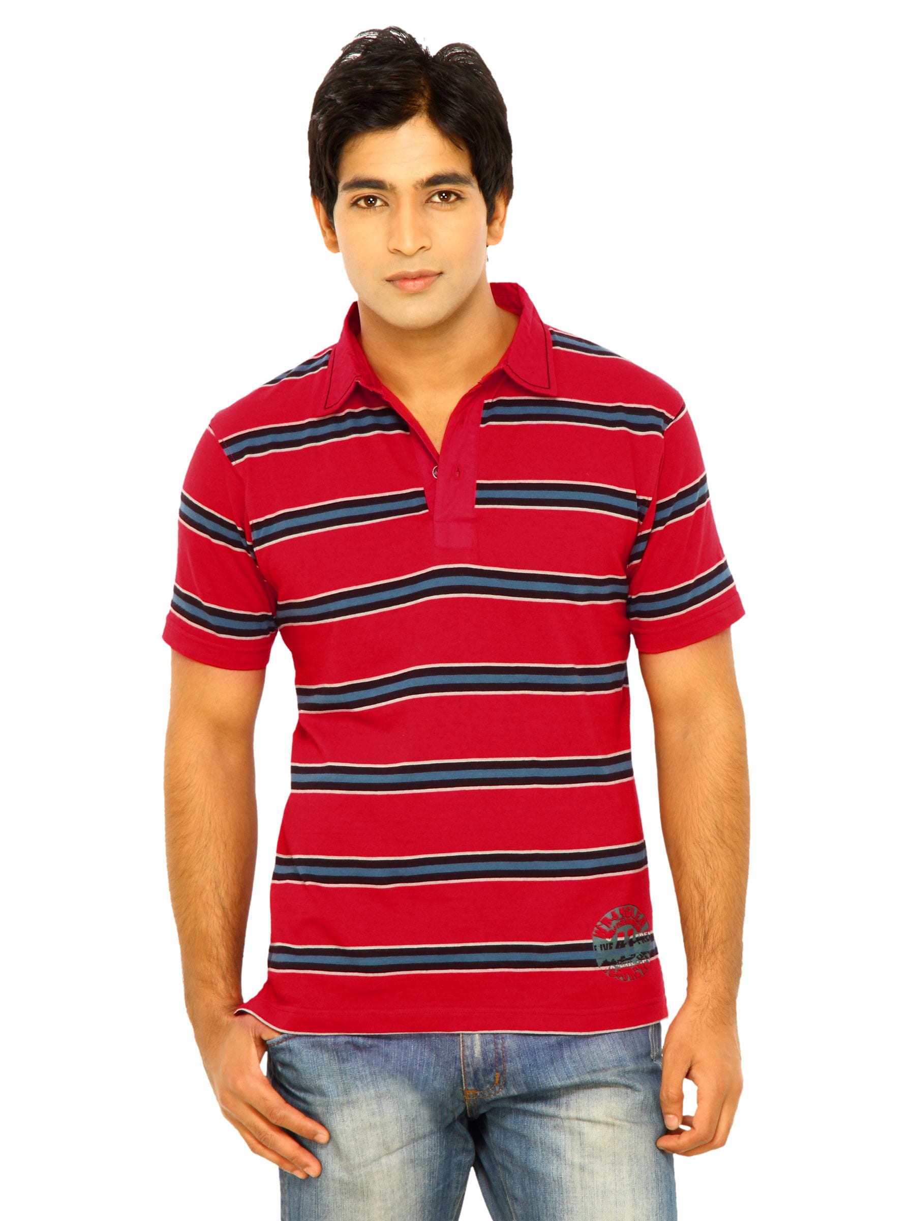 Wrangler Men Red Polo Tshirts