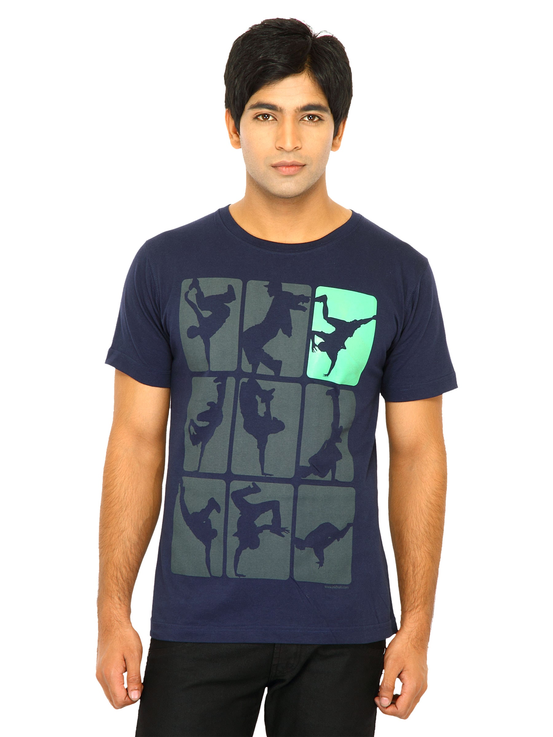 Inkfruit Men Boyz Navy Blue Tshirts