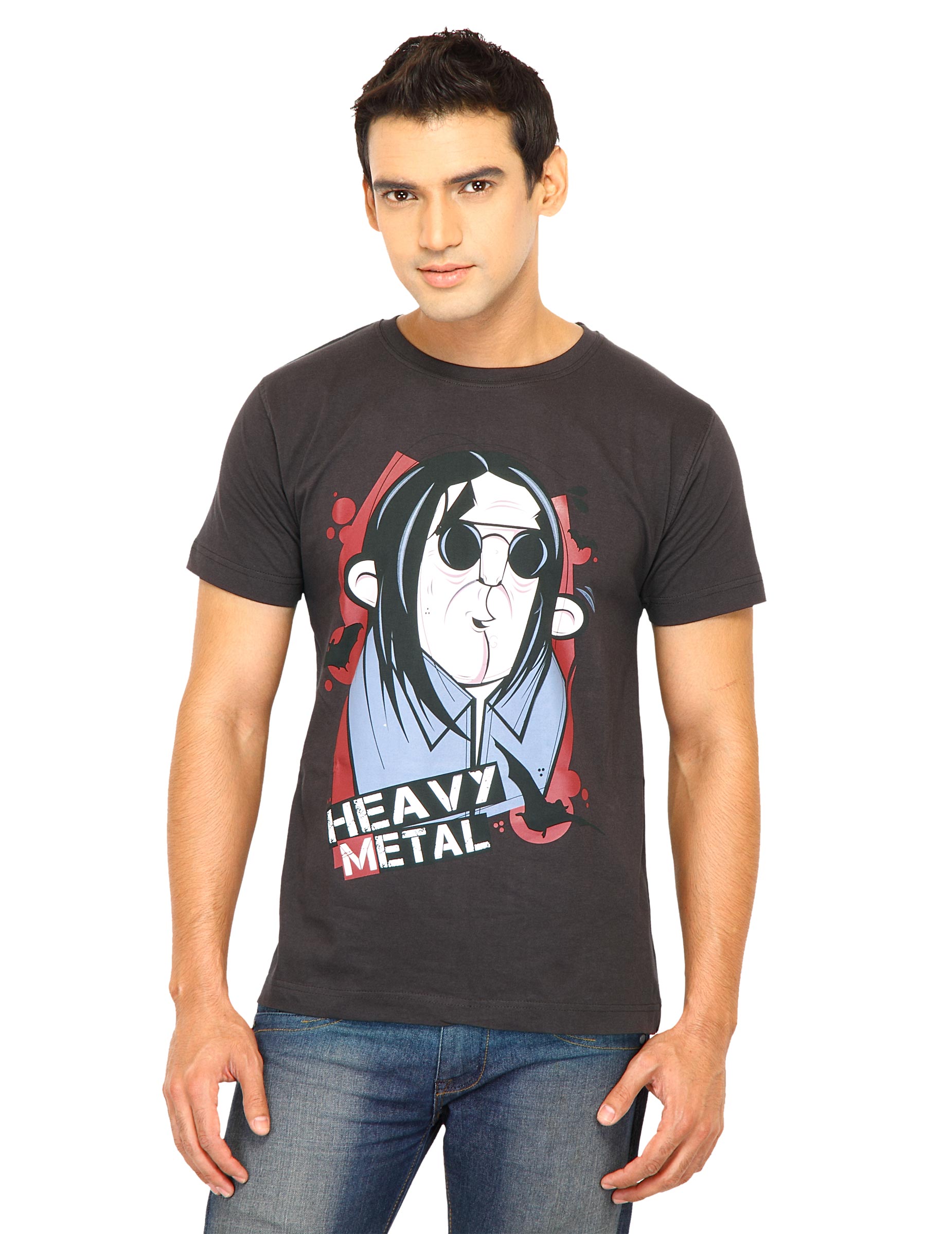 Inkfruit Men Havy Metal Brown Tshirts