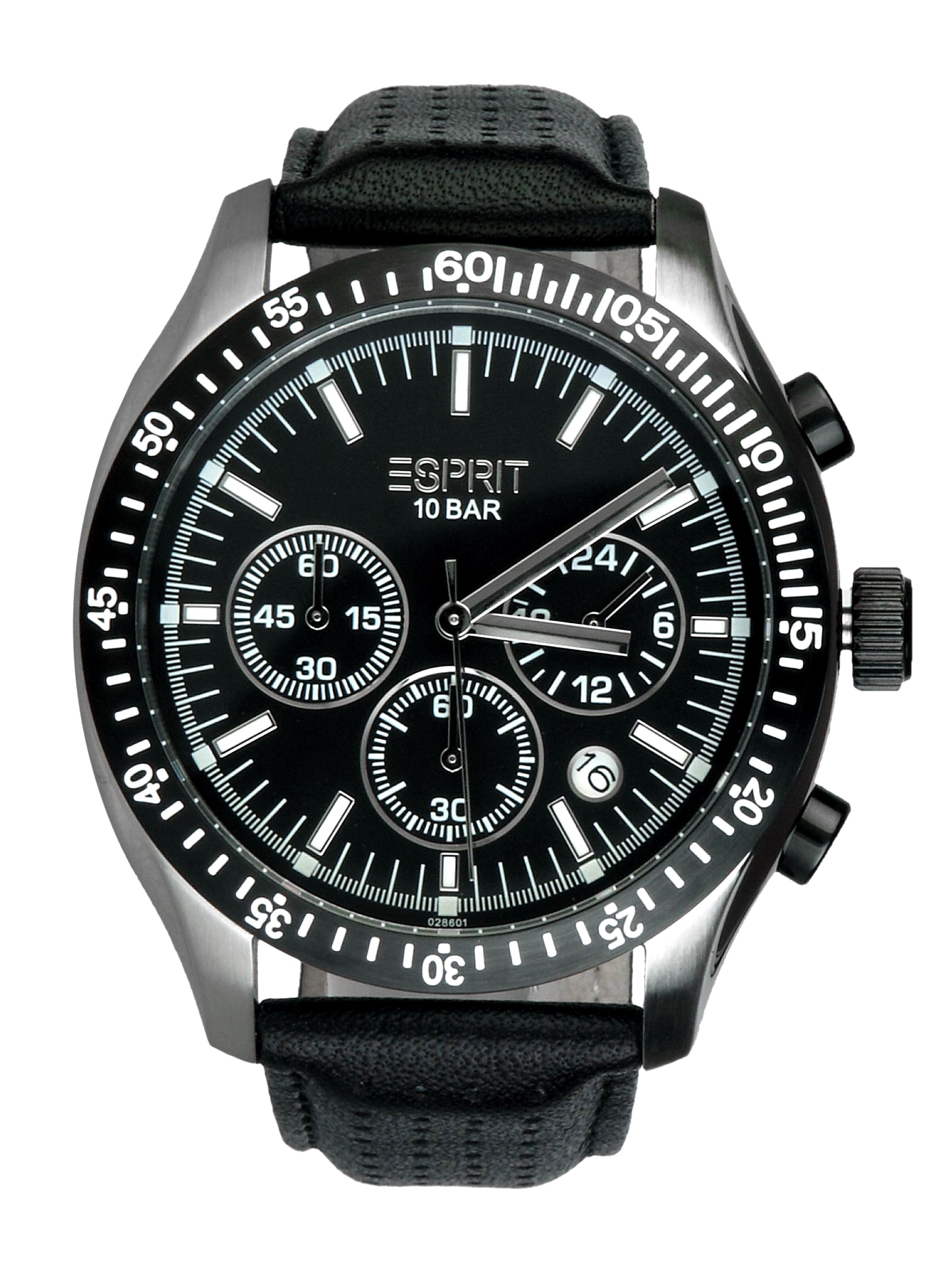 Esprit Men Gran Orbus Black Steel Watches