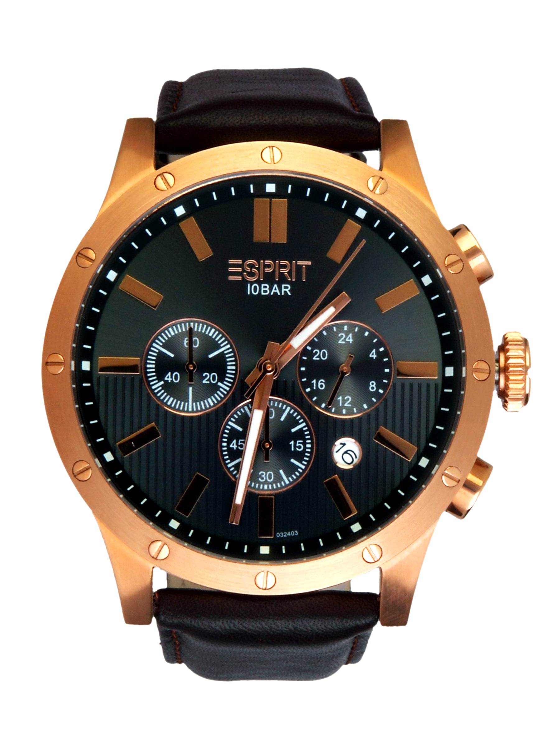 Esprit Men Imapc Rosegold Copper Chronograph Watch