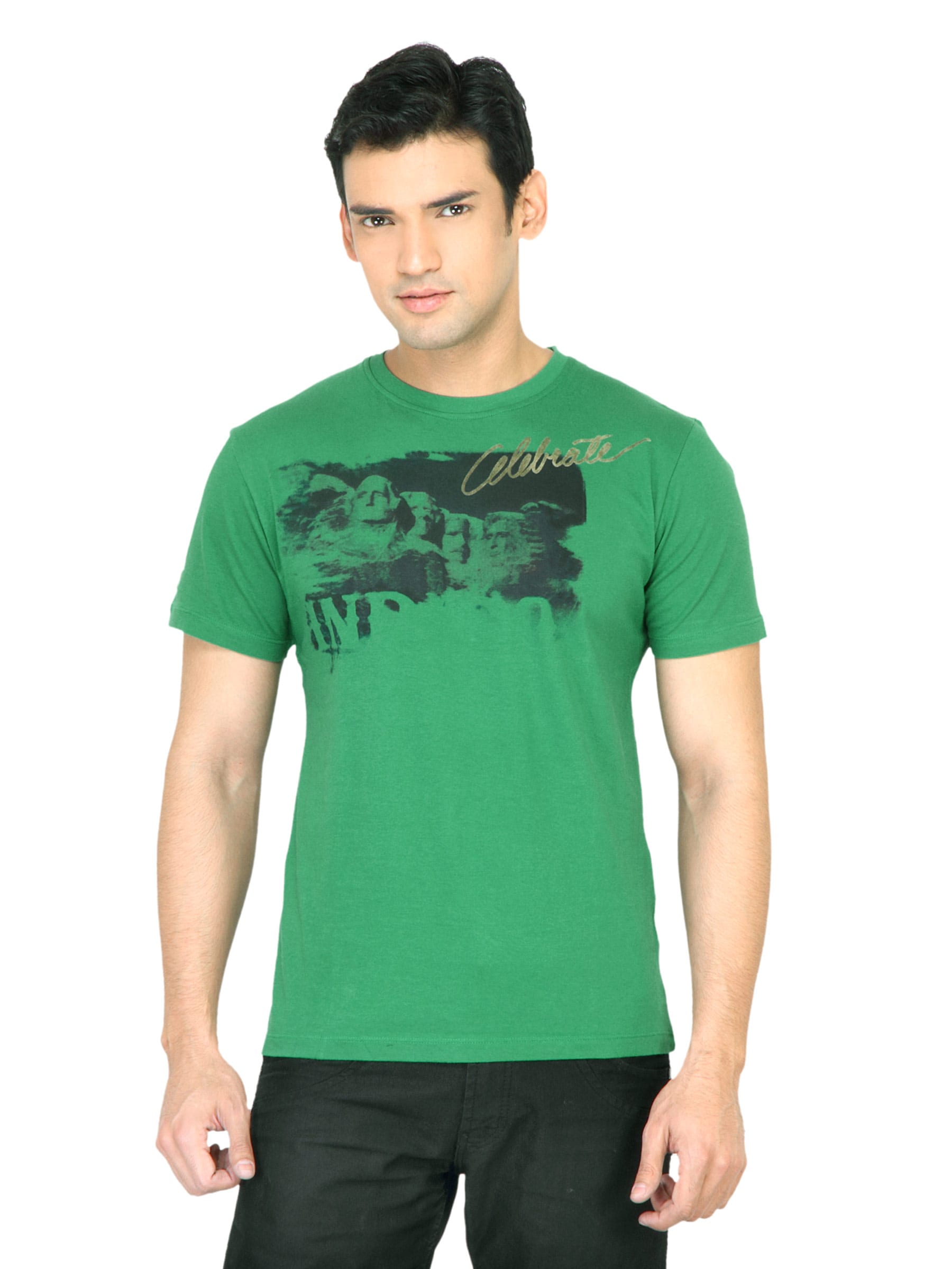 Wrangler Men Celebrate Indigo Green Tshirts