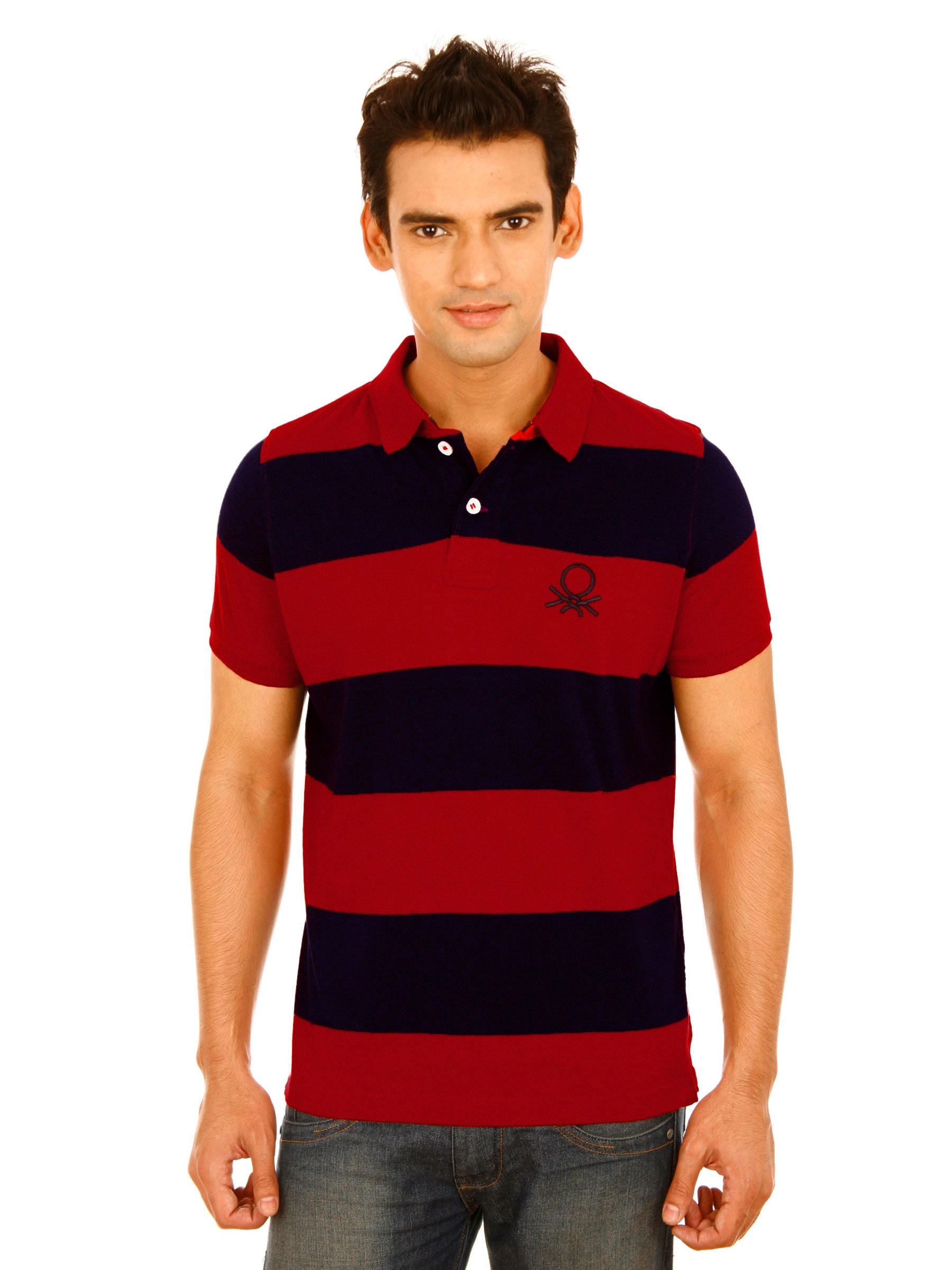 United Colors of Benetton Men Light Winter Red Tshirts