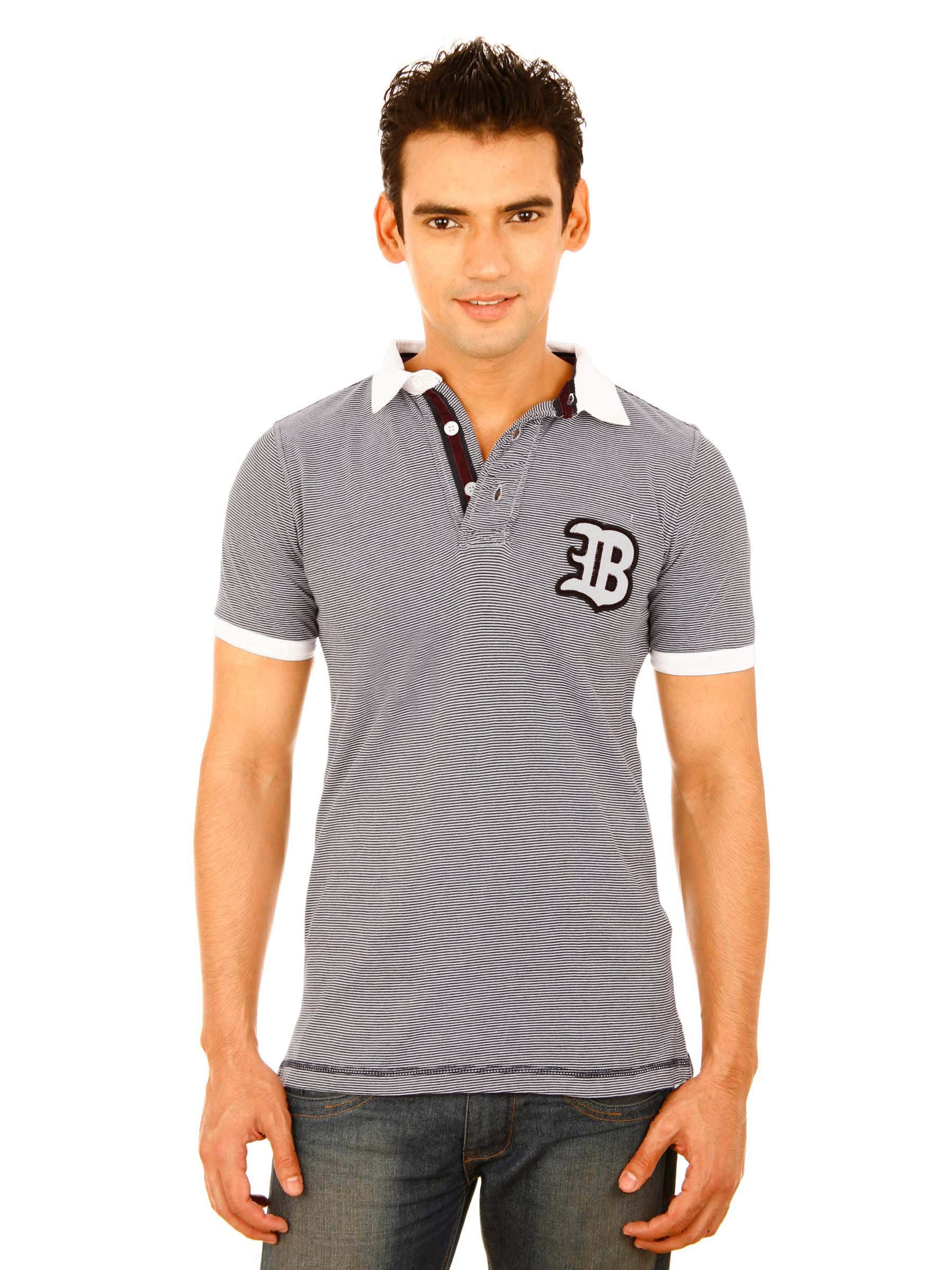 United Colors of Benetton Men Winter Grey T-shirt