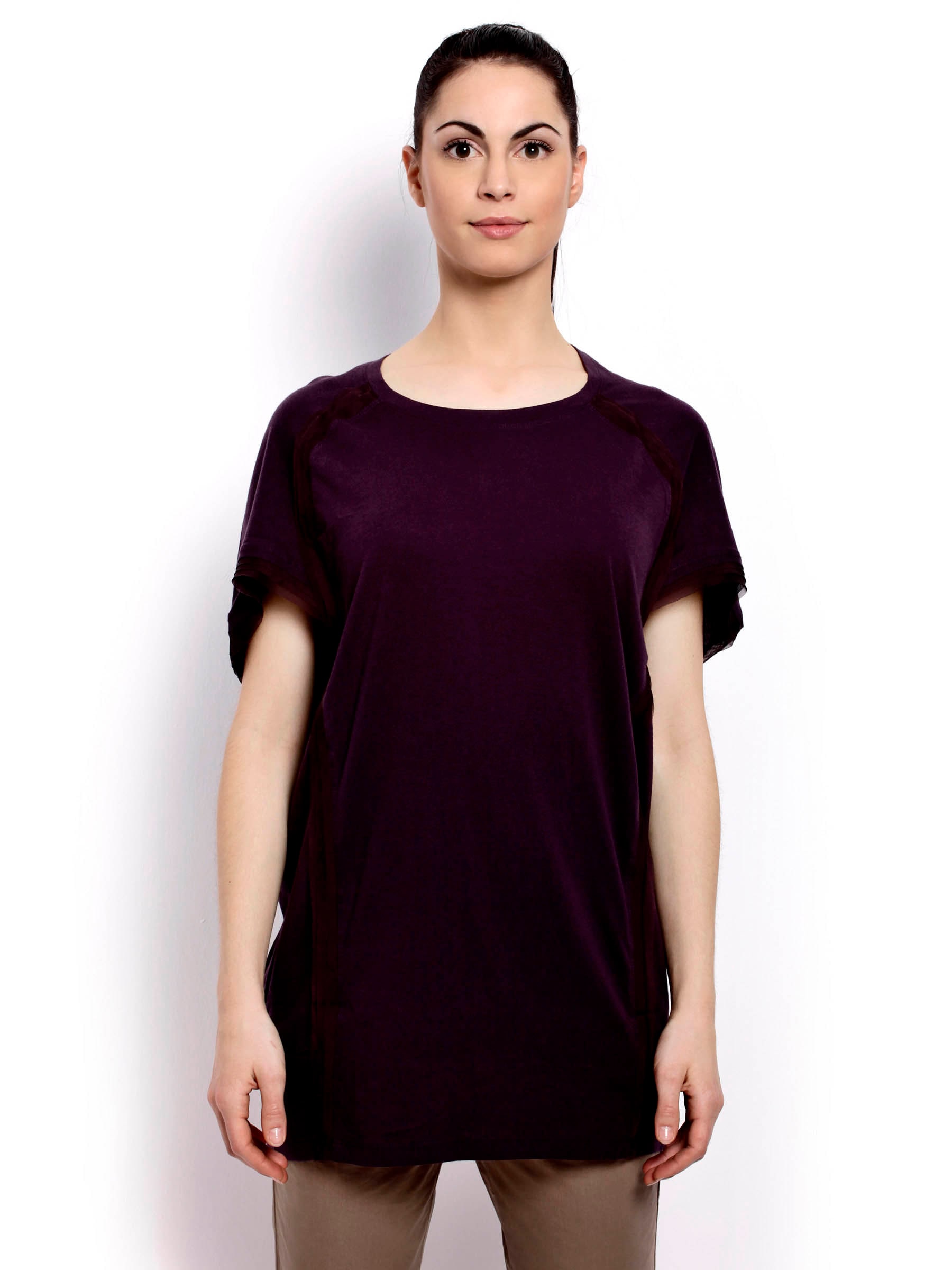 United Colors of Benetton Women Winter Purple Top