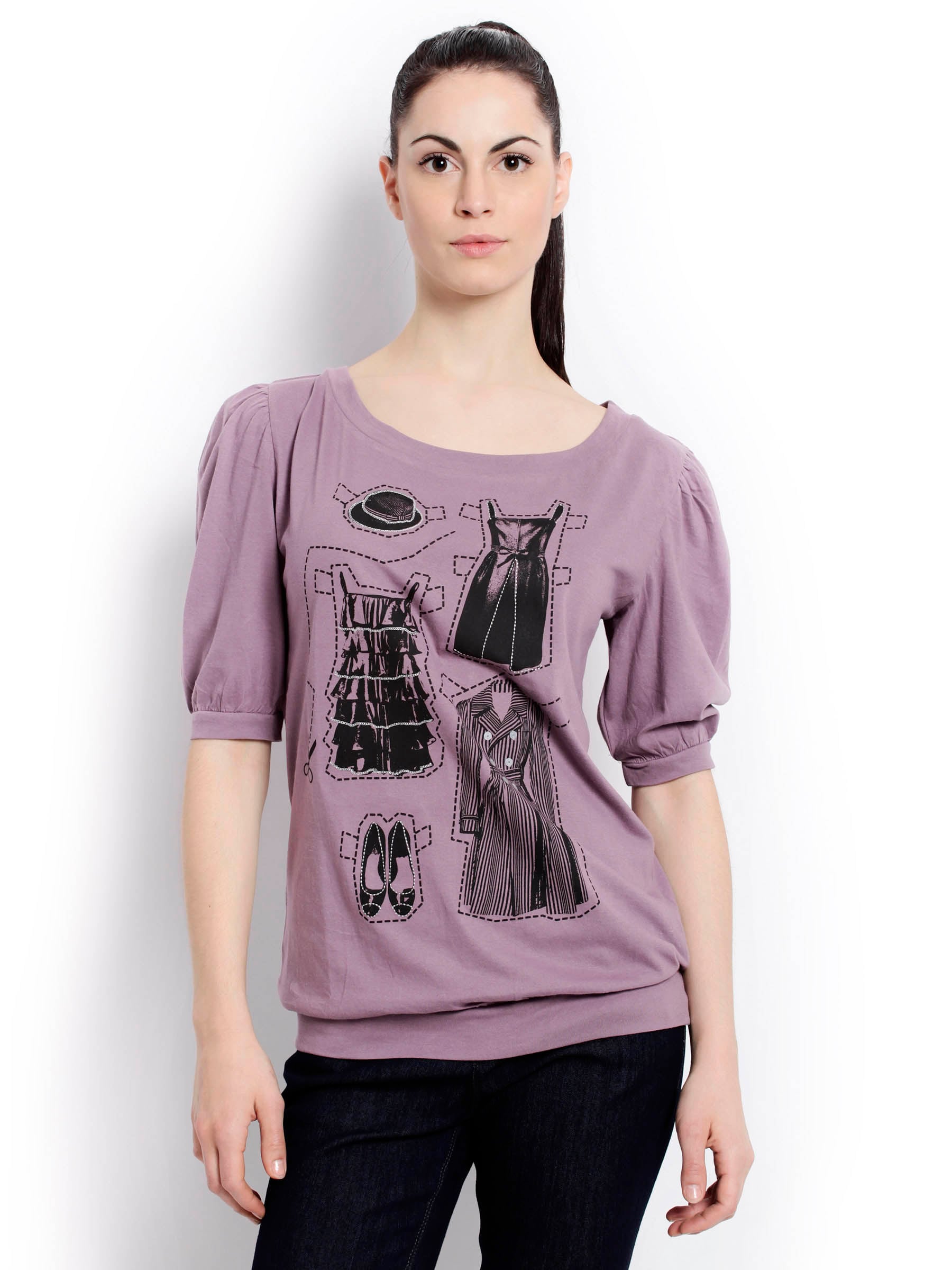 United Colors of Benetton Women Light Winter Purple Tops