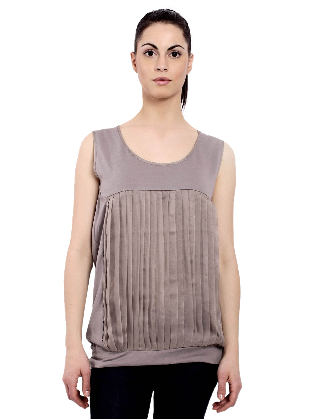 United Colors of Benetton Women Light Winter Grey Top