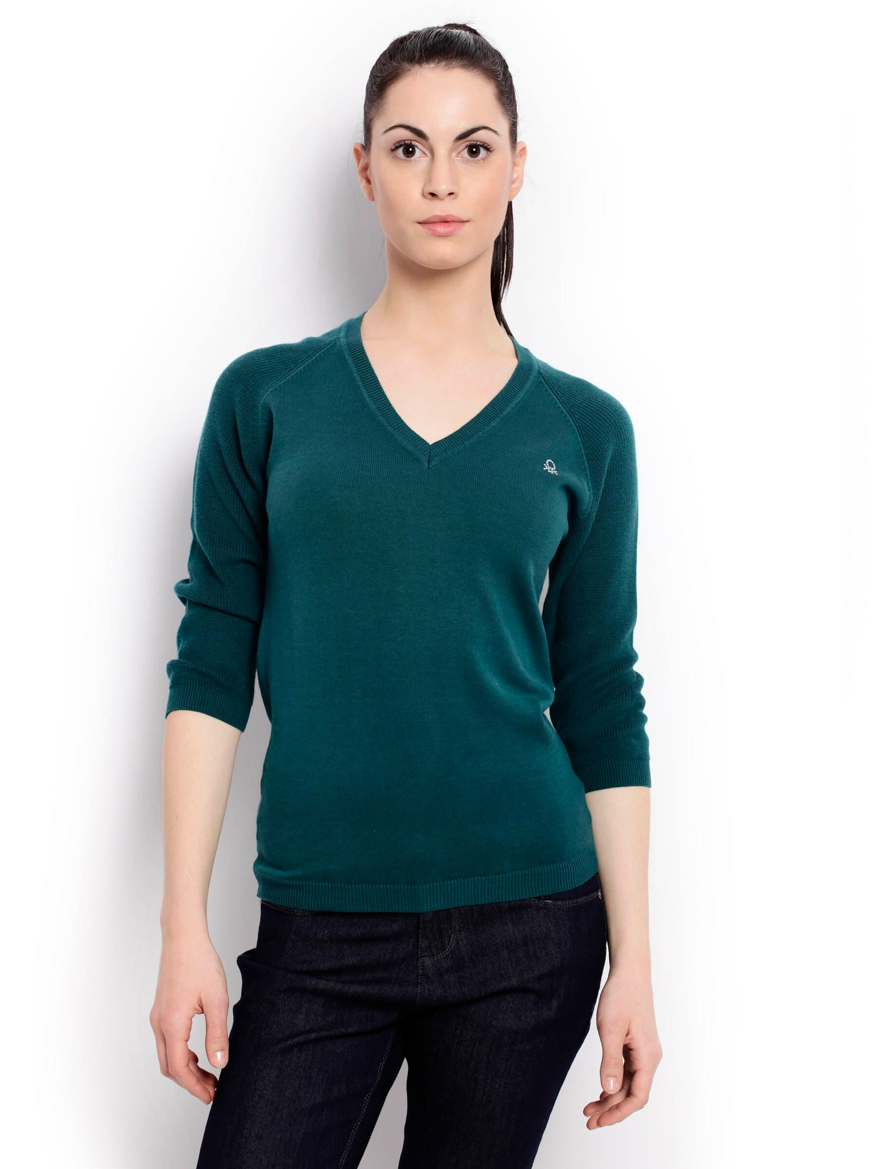 United Colors of Benetton Women Light Winter Green Tops