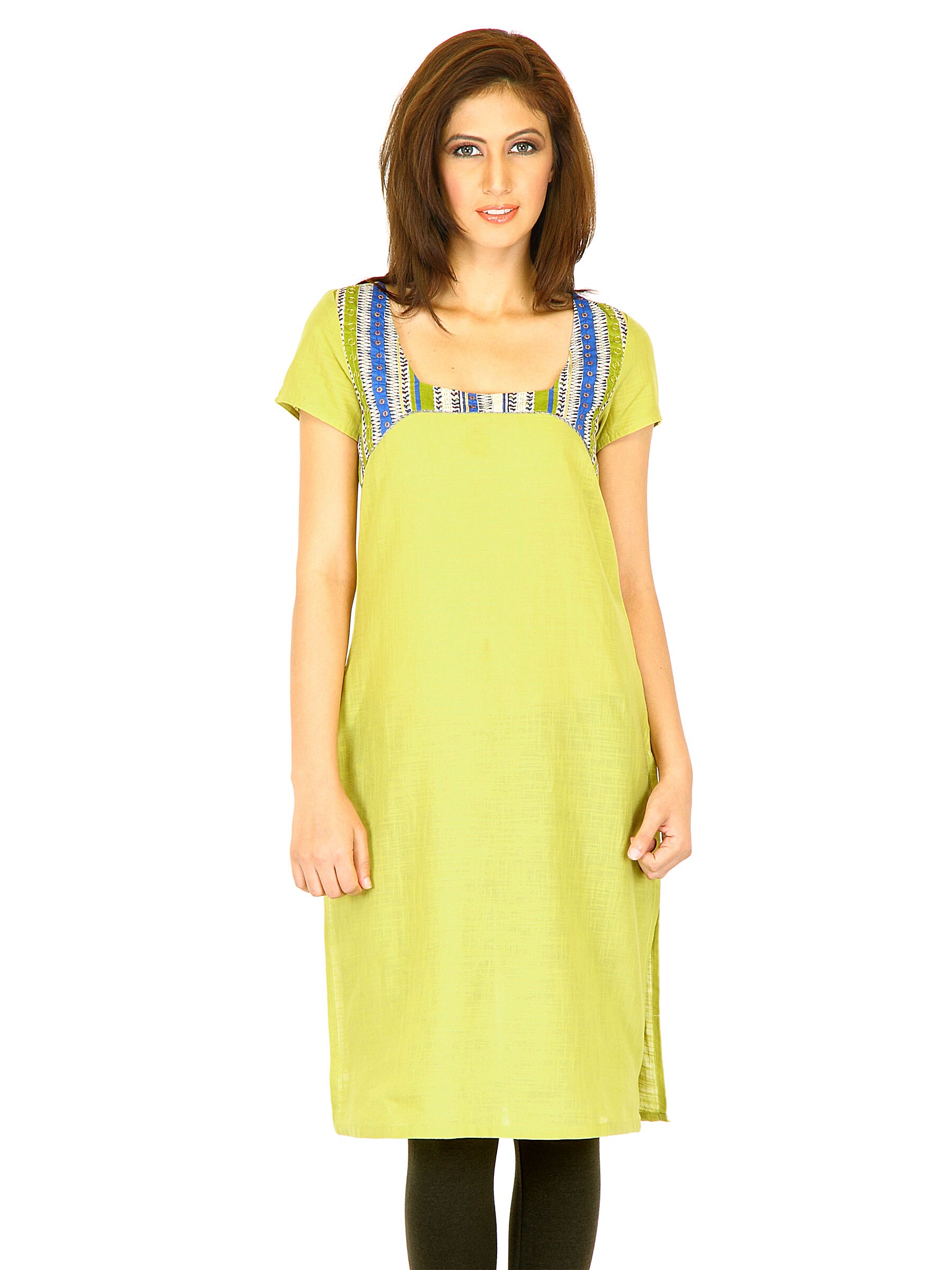 W Women Kurta Green Kurtas