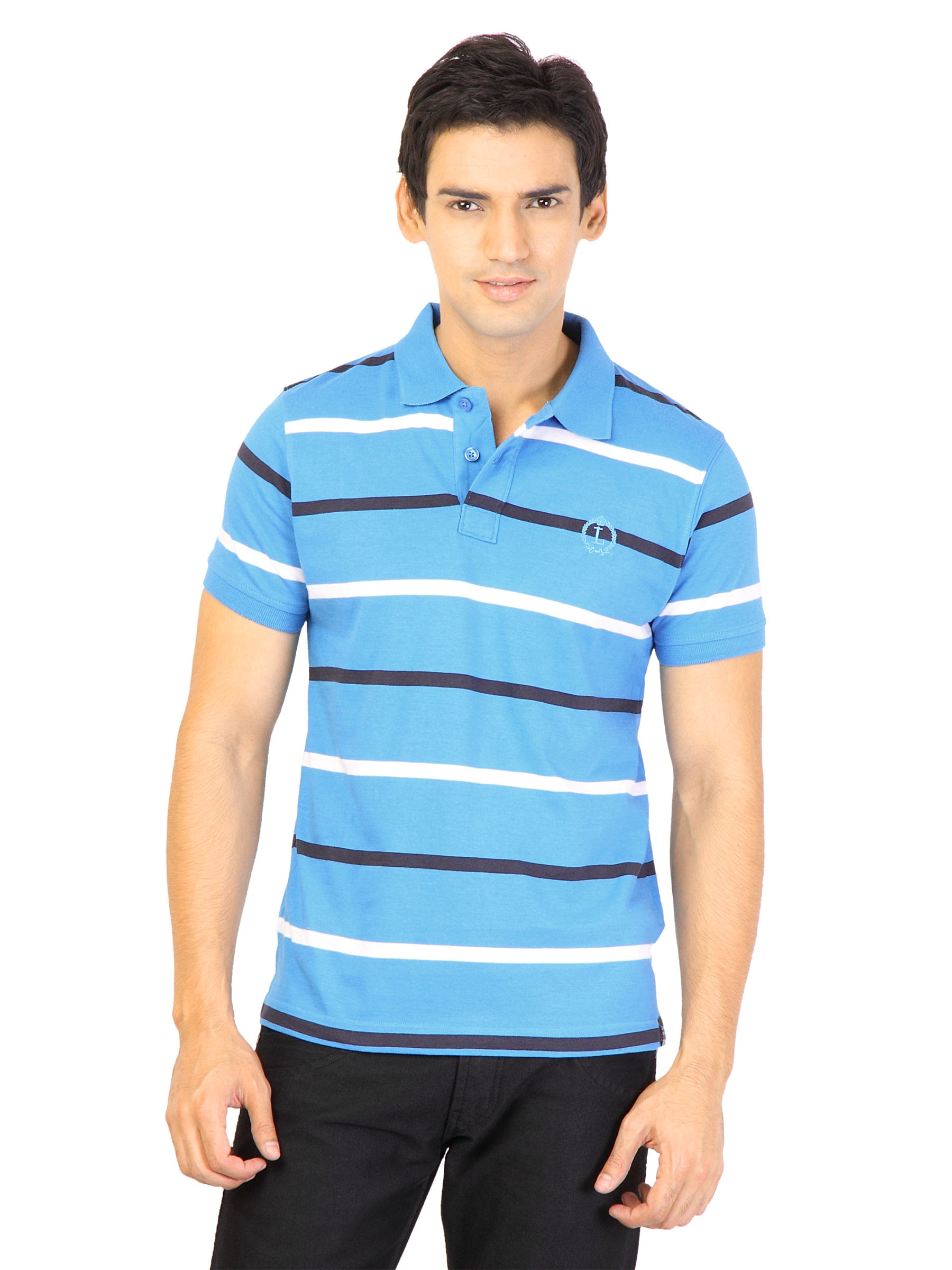 Lee Men Stripes Blue T-shirt