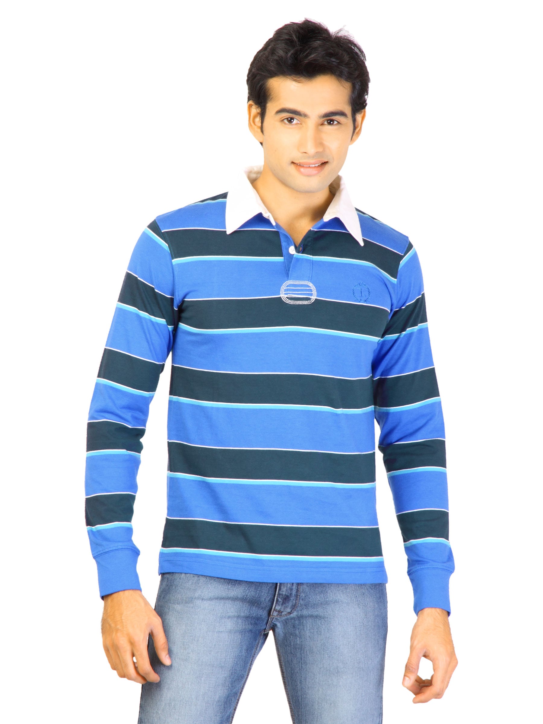 Lee Men Stripes Blue T-shirt