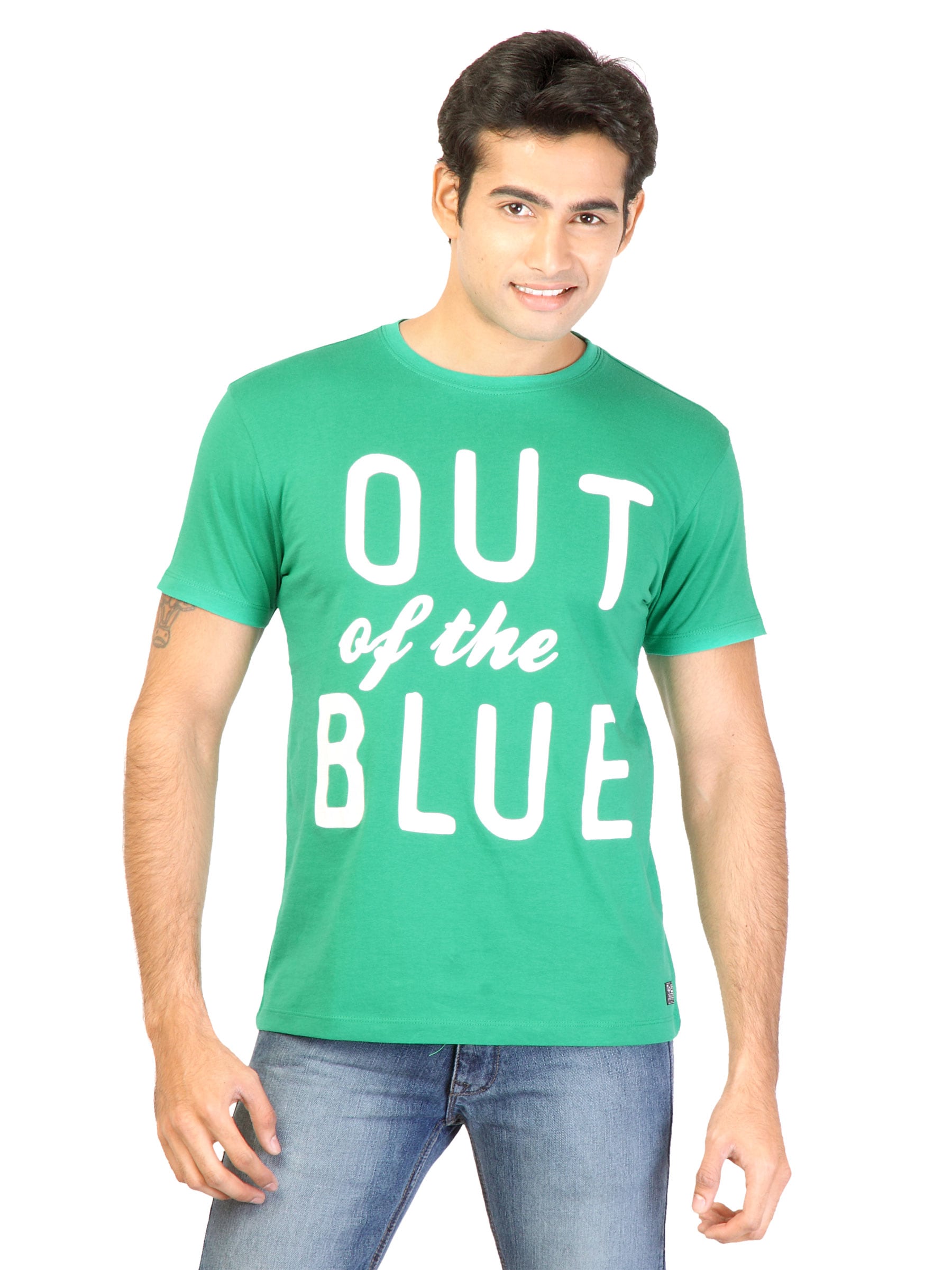 Lee Men Printed Green Tshirts