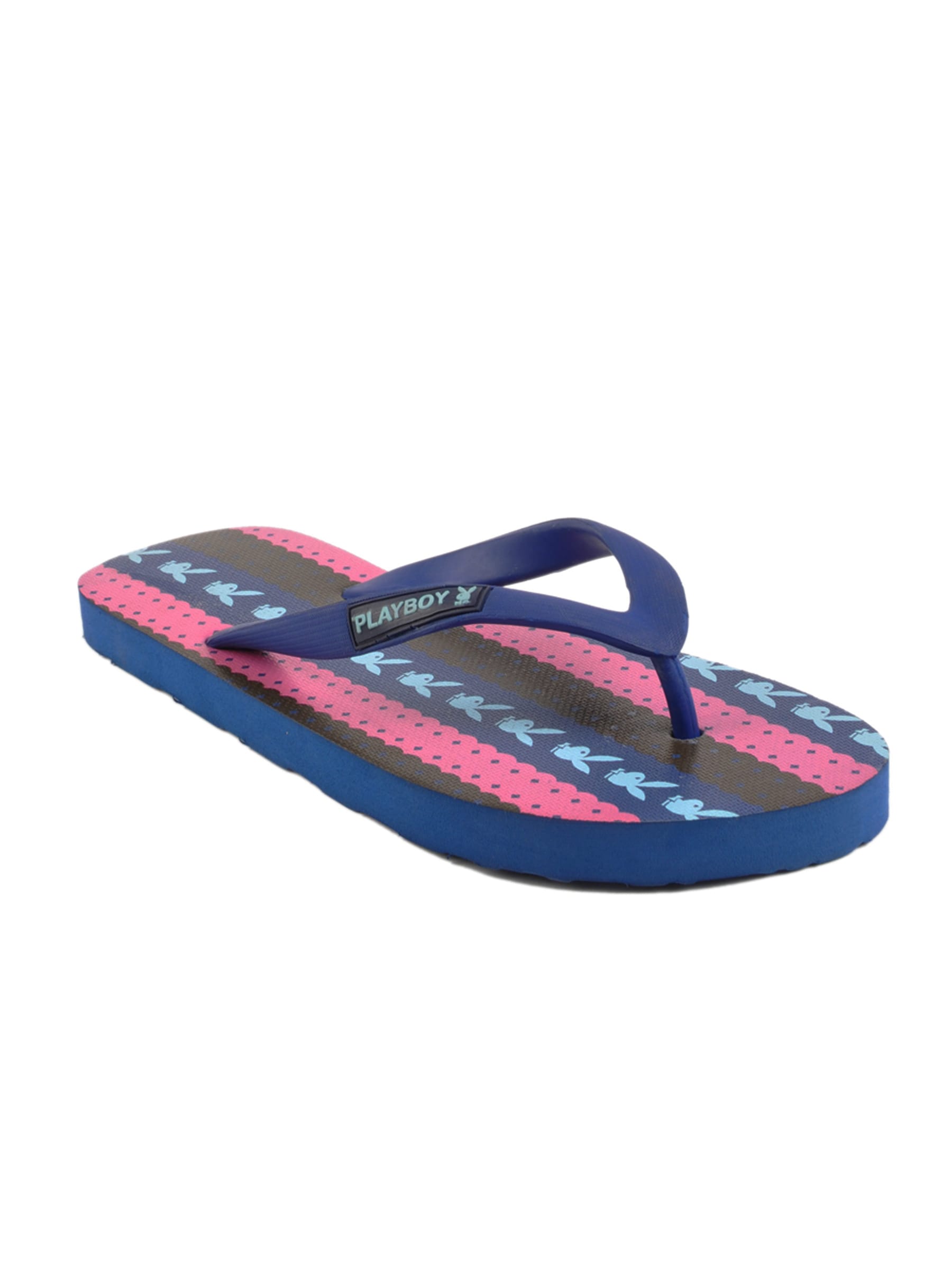 Playboy Men Casual Blue Slippers
