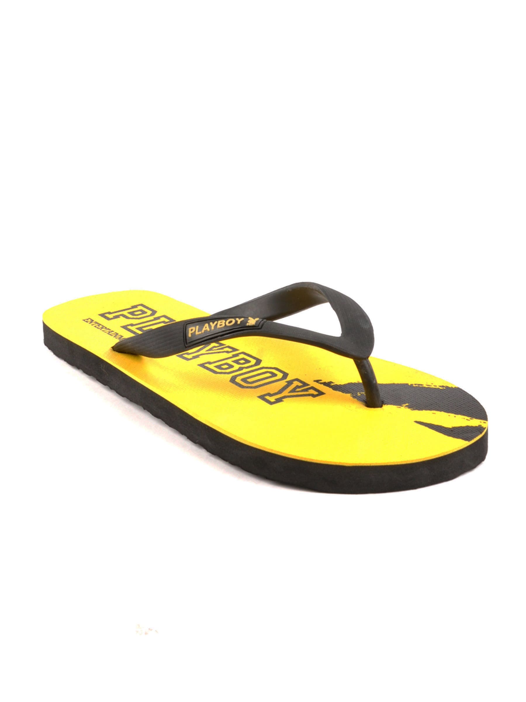 Playboy Men Casual Yellow Slippers