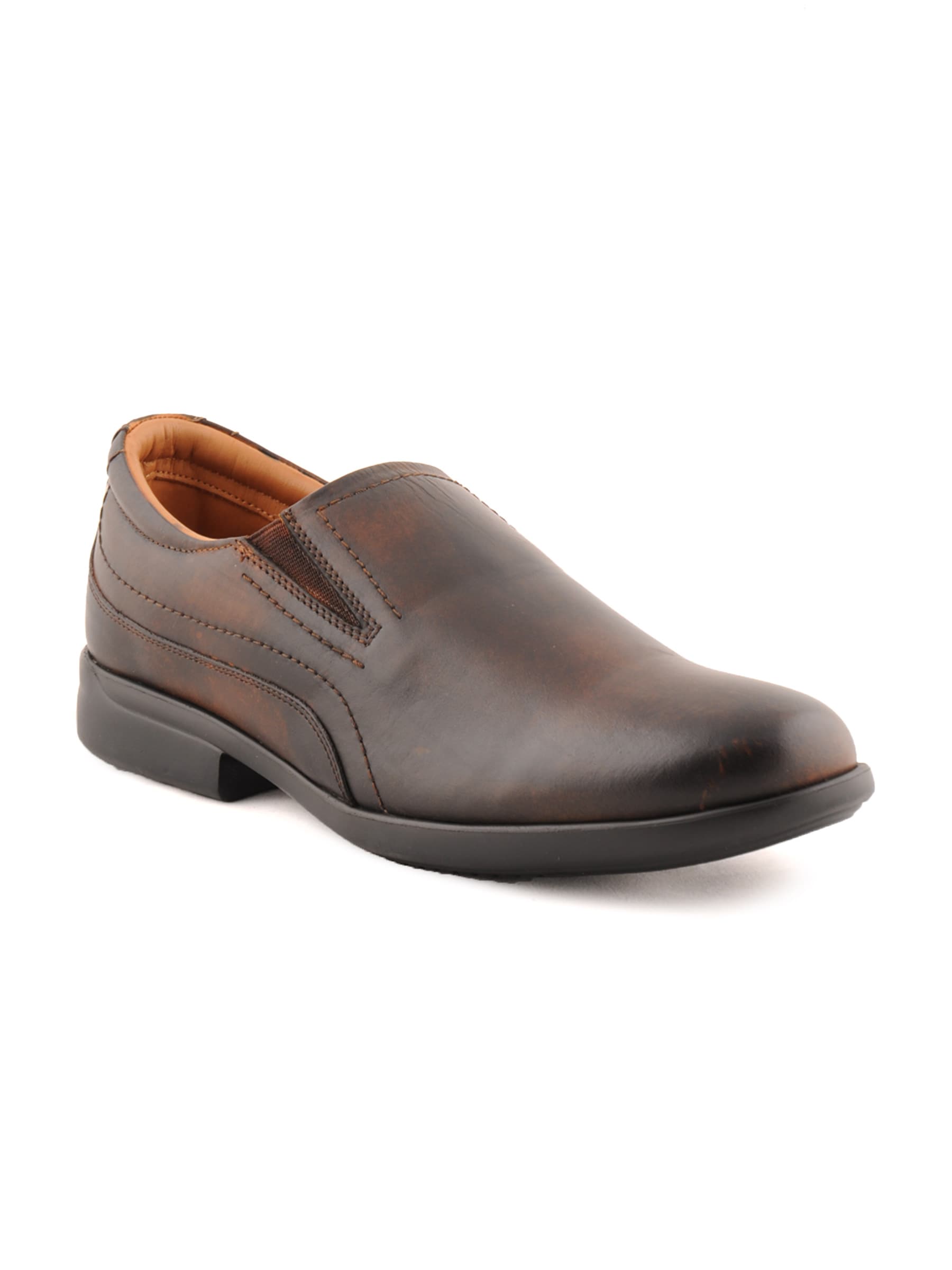 Franco Leone Men Formal Tan Formal Shoes