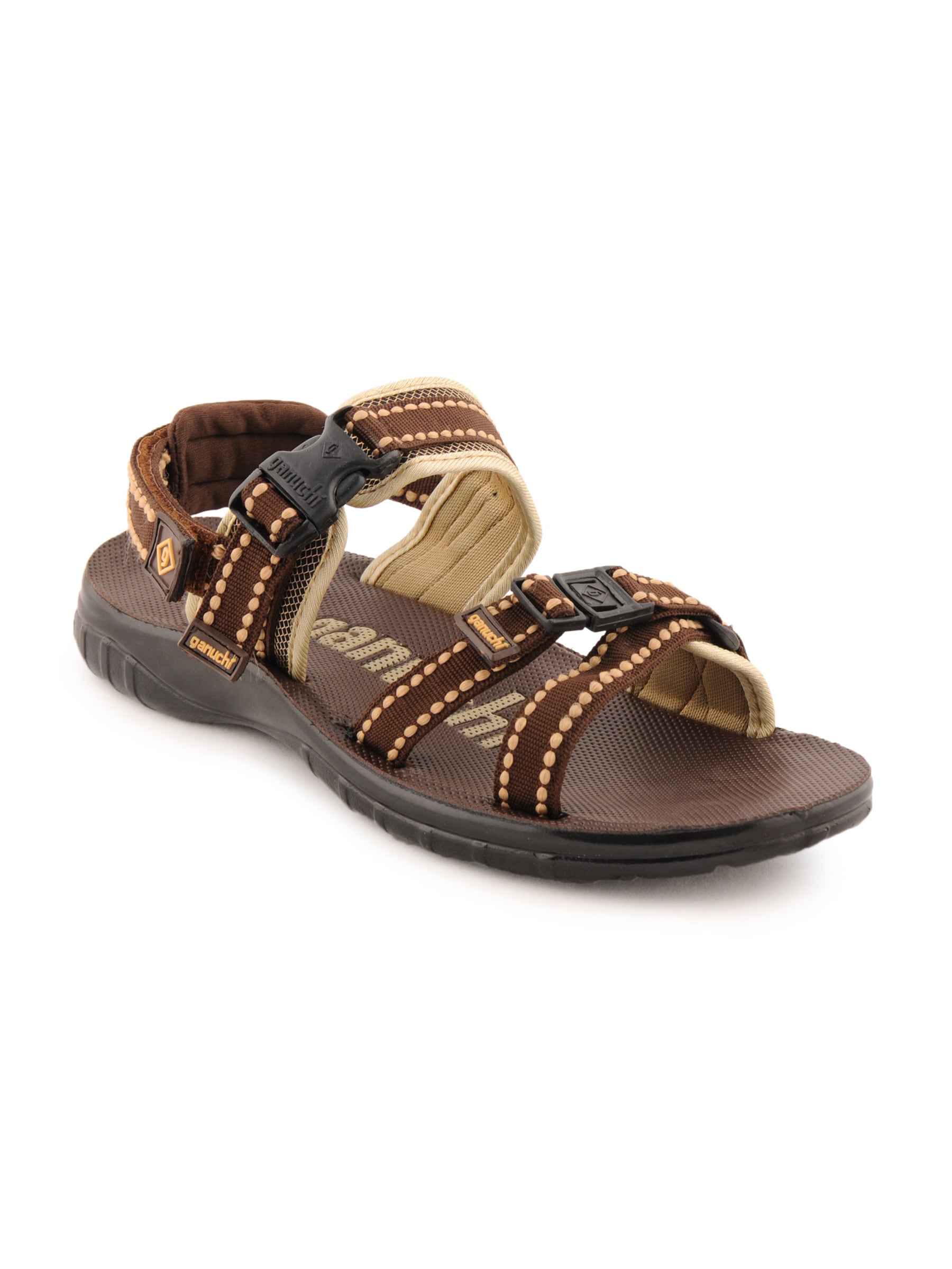 Ganuchi Men Casual Brown Sandals