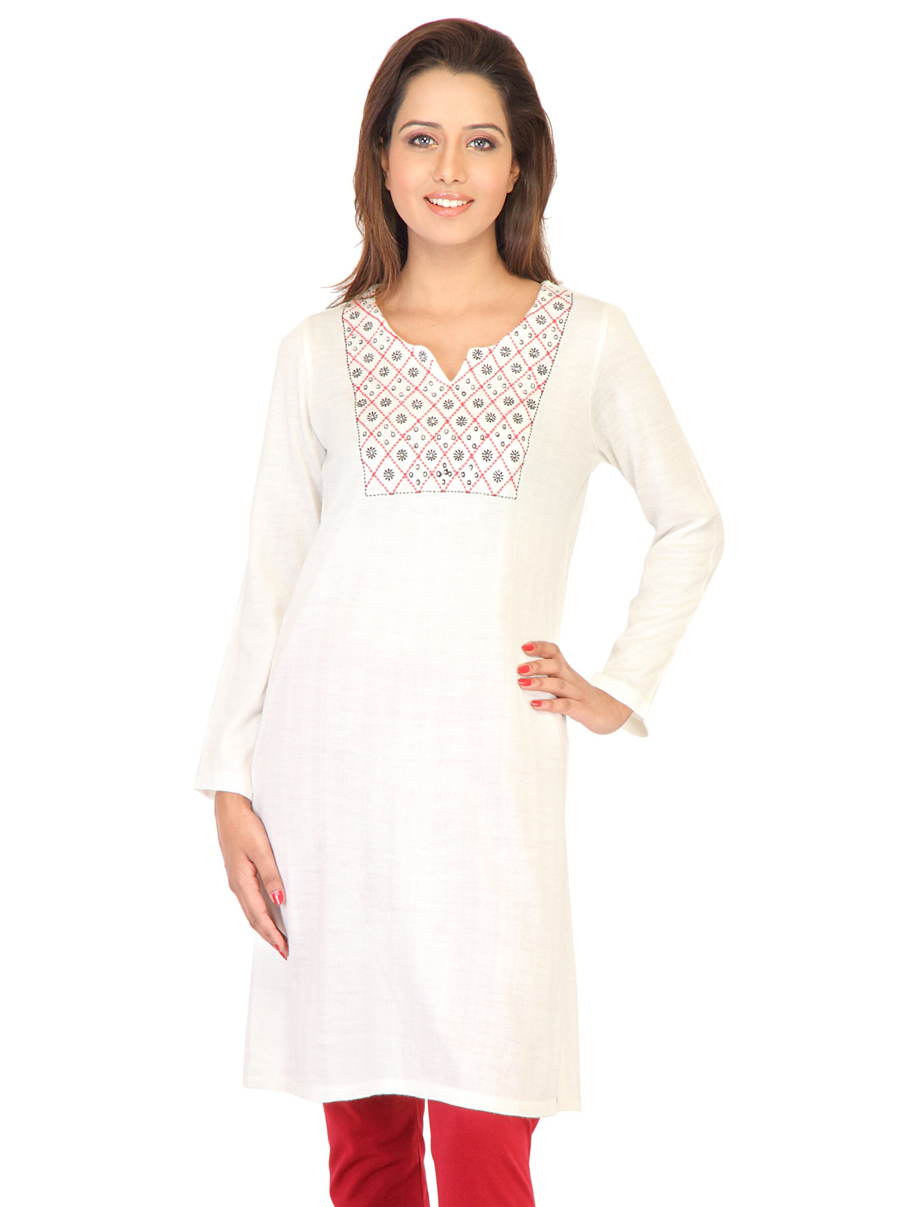 Aurelia Women White Kurta