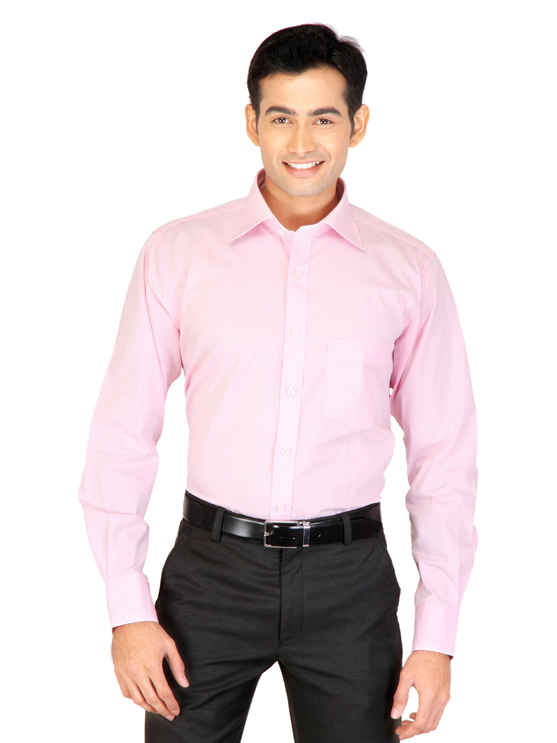 Genesis Pink Striped Formal Shirt