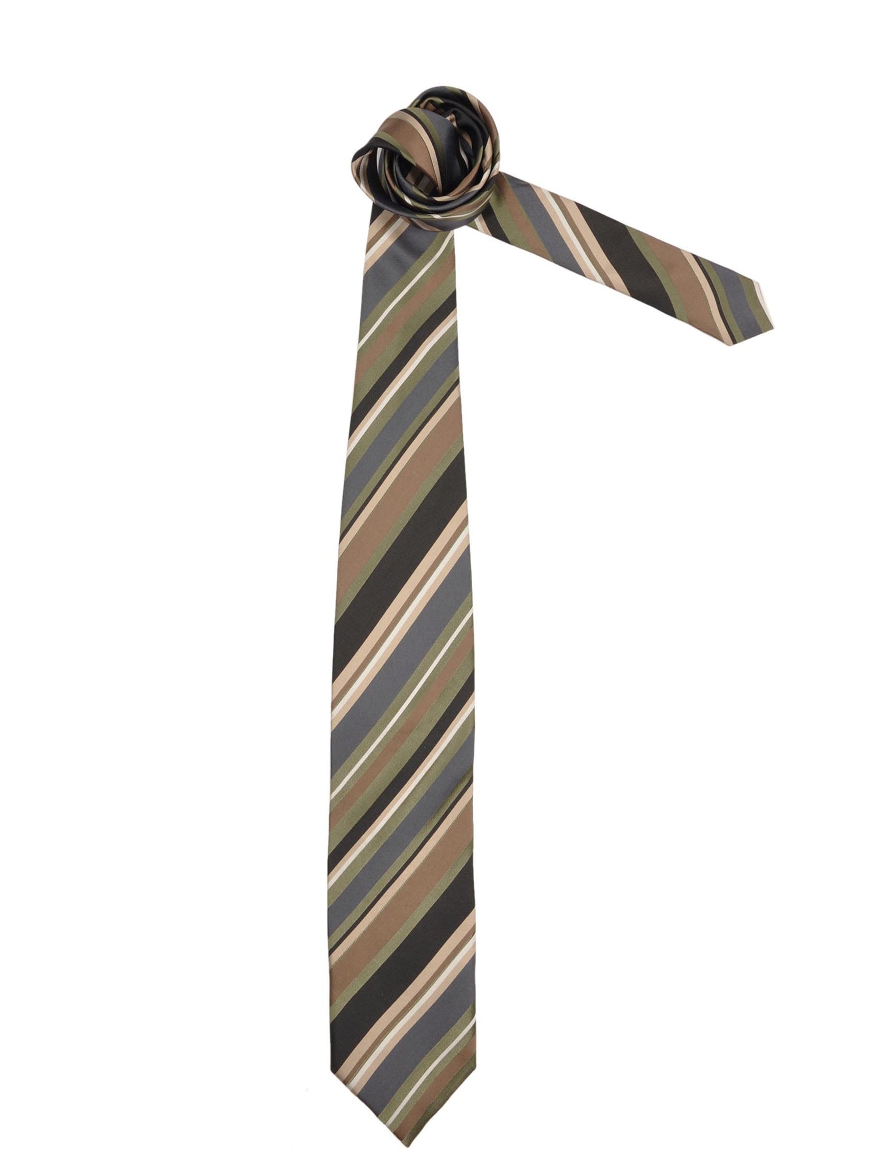 Reid & Taylor Men Stripes Green Ties