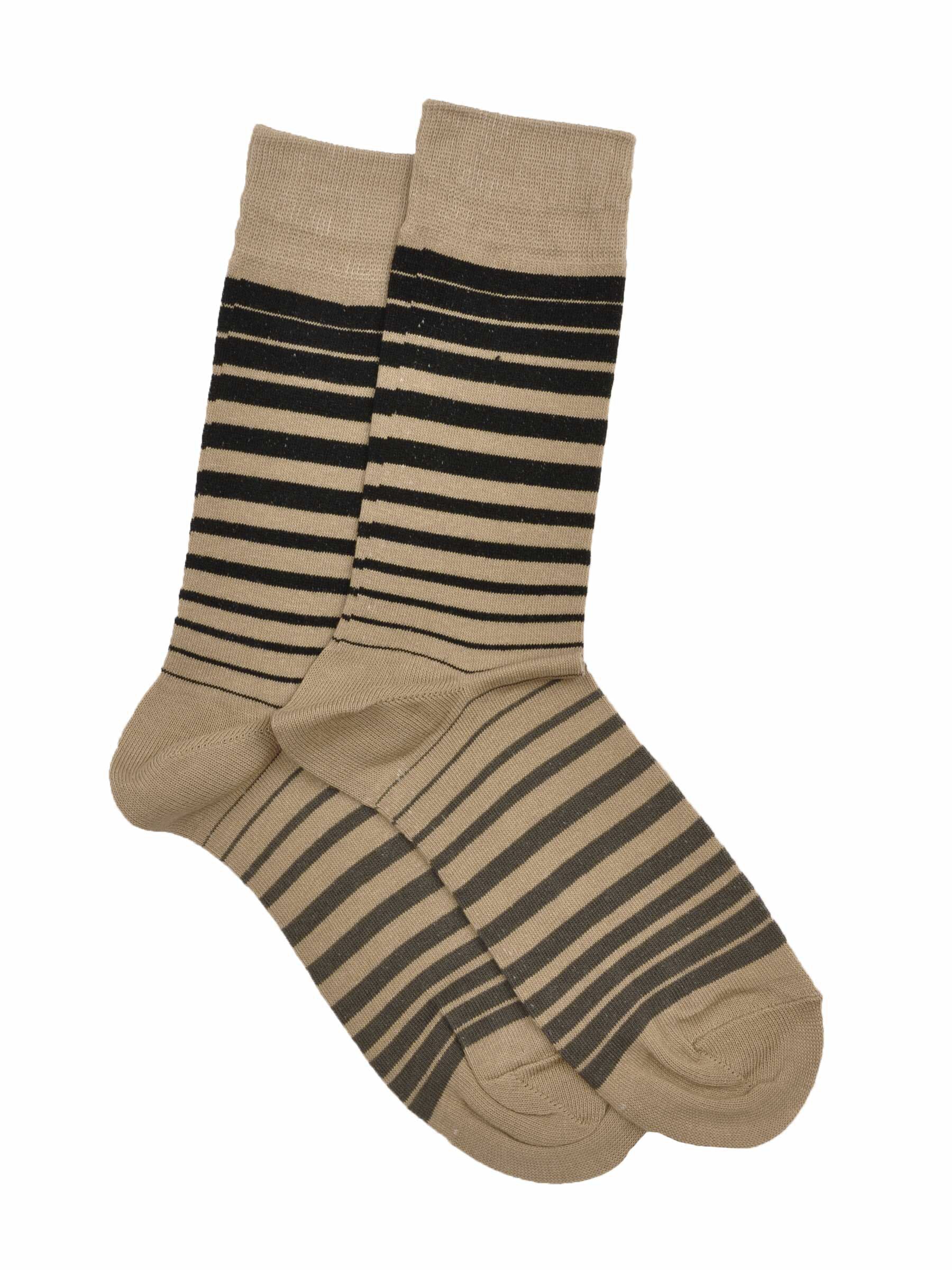 Reid & Taylor Men Stripes Beige Socks
