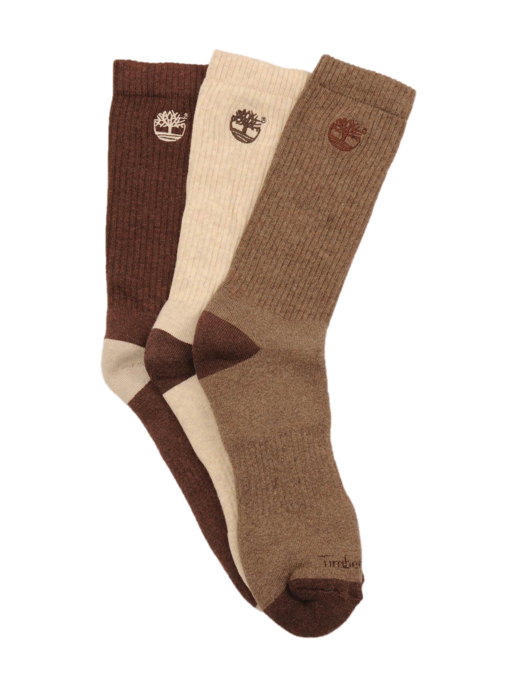 Timberland Men Pack Of 3 Brown Socks