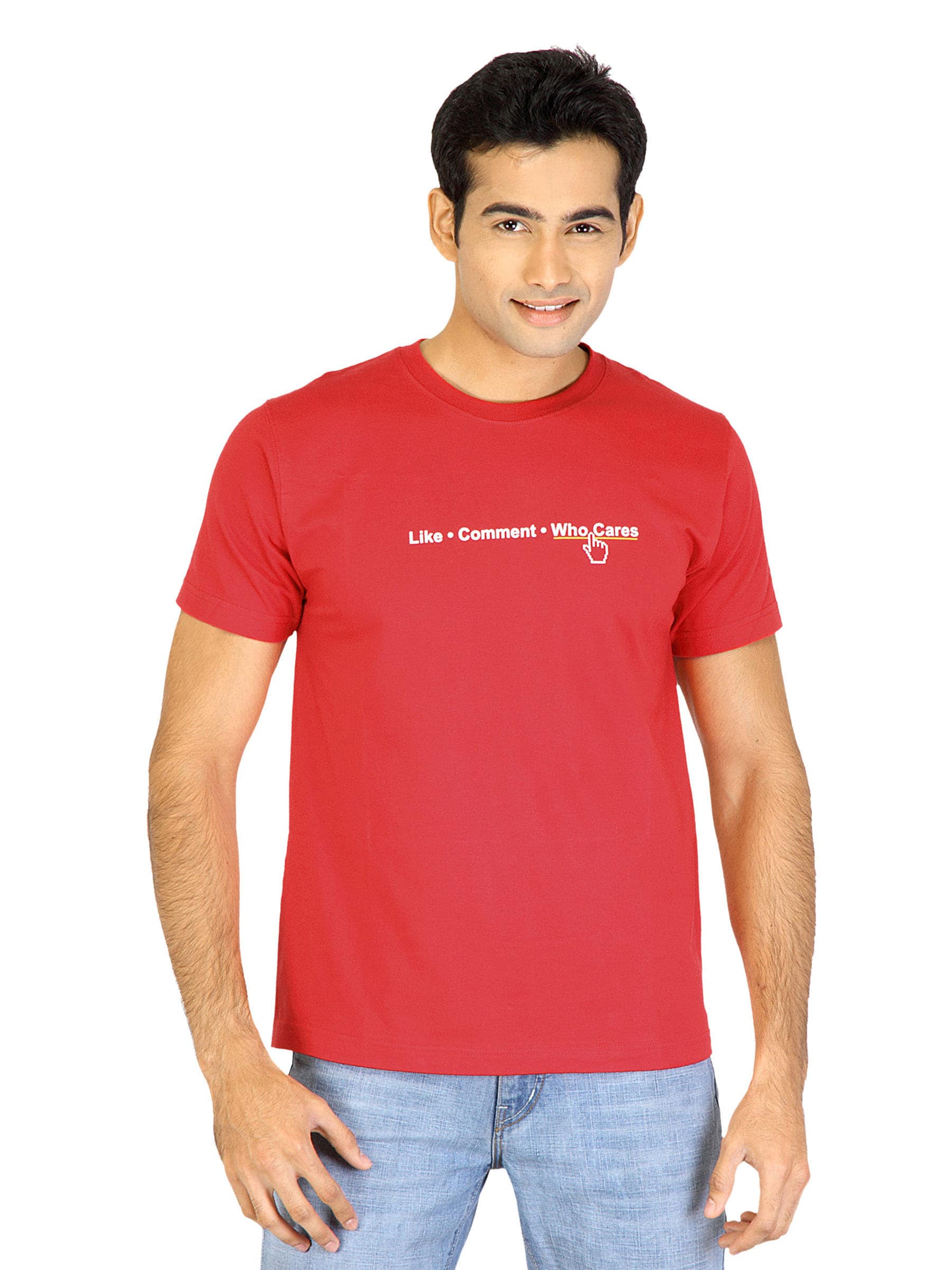 Tantra Men Red Printed T-shirt