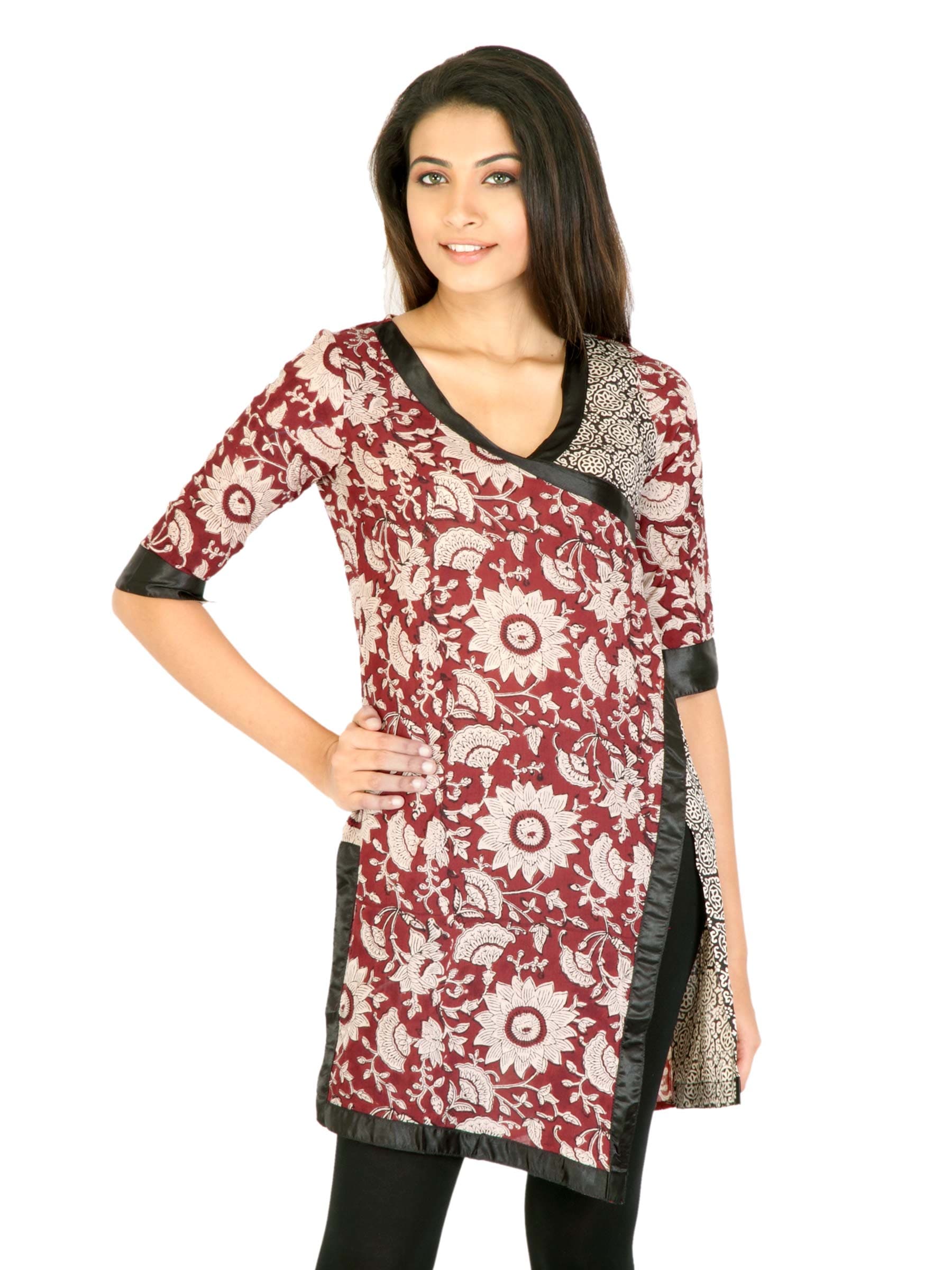 Mother Earth Women Aug Bagru Red Kurtas