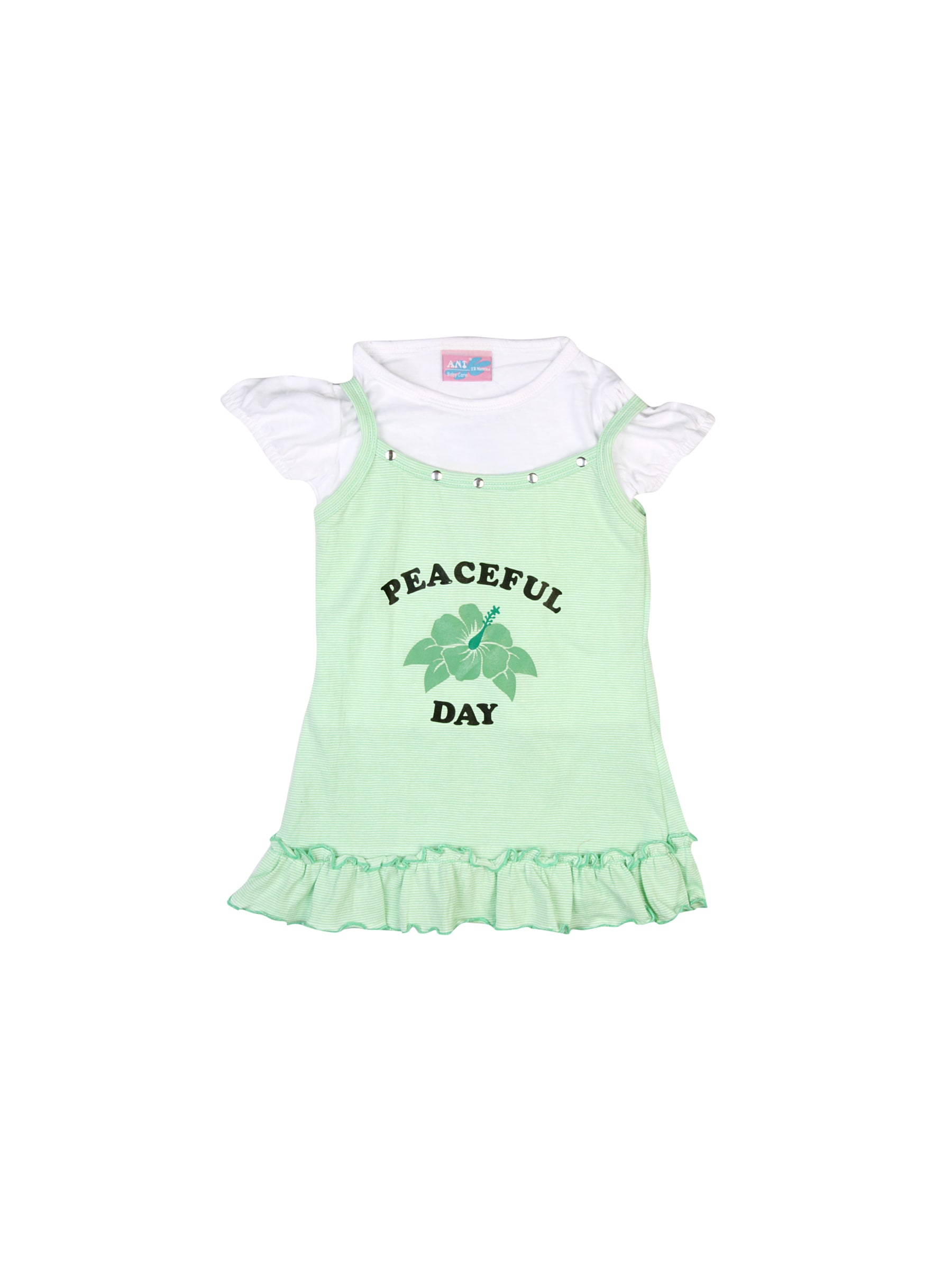 Ant Kids Peaceful Day Green Dresses