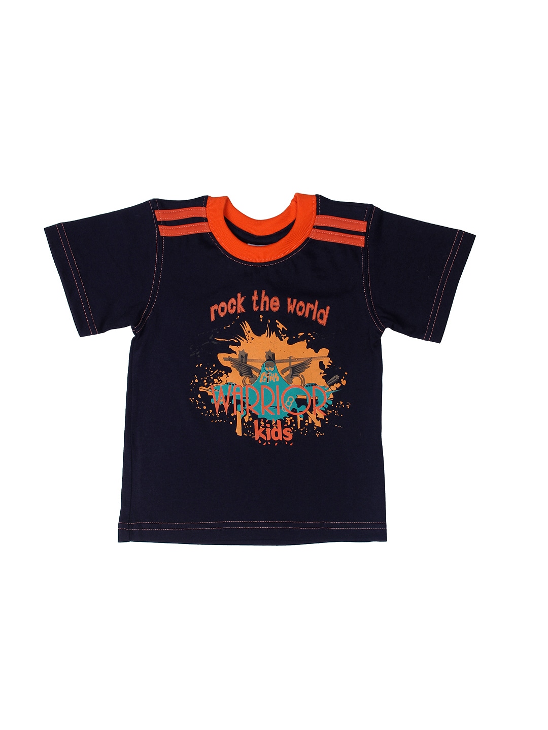 Ant Kids Warrior Kids Navy Blue Tshirts