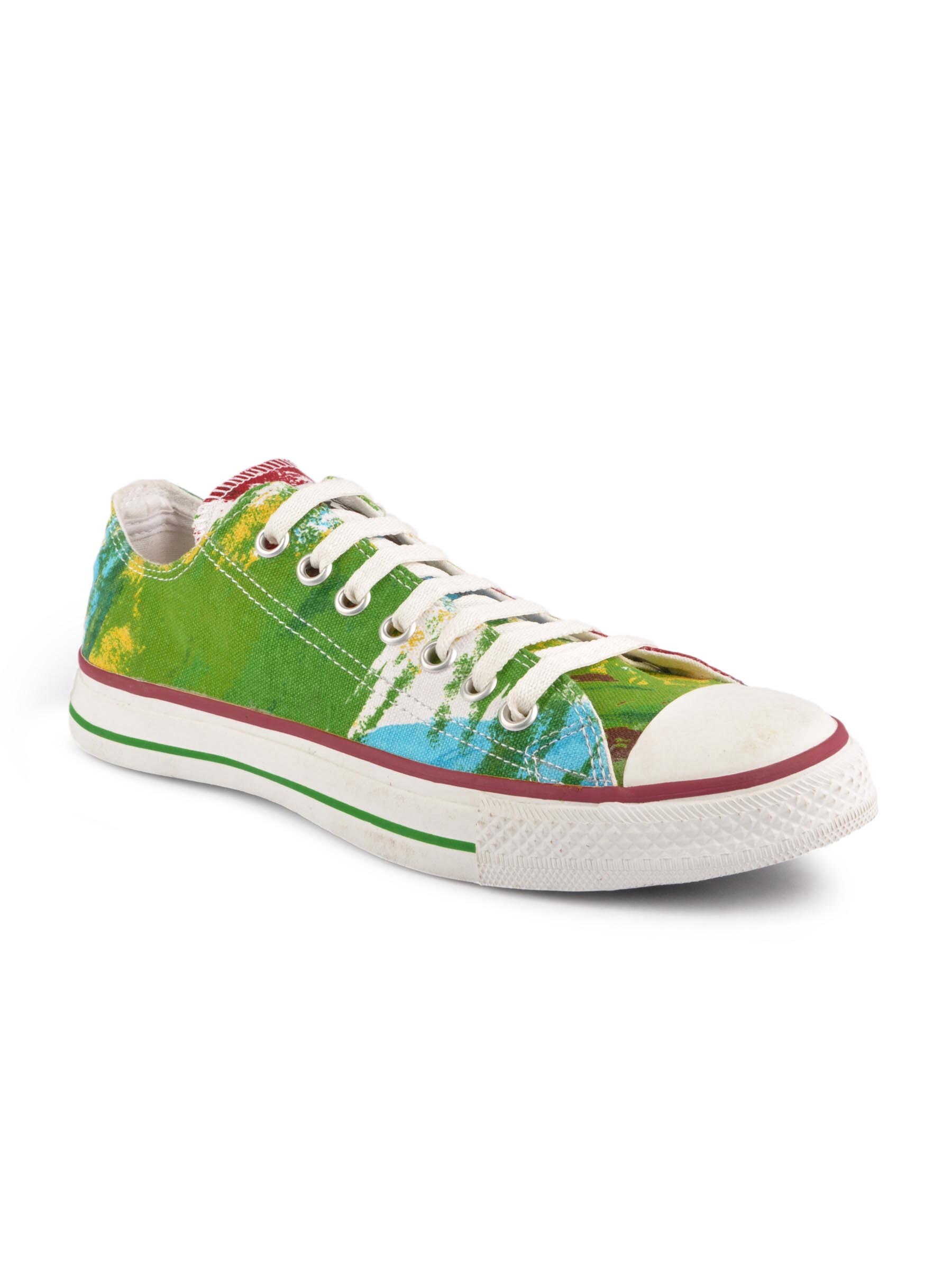 Converse Unisex Brush Print Green Casual Shoes