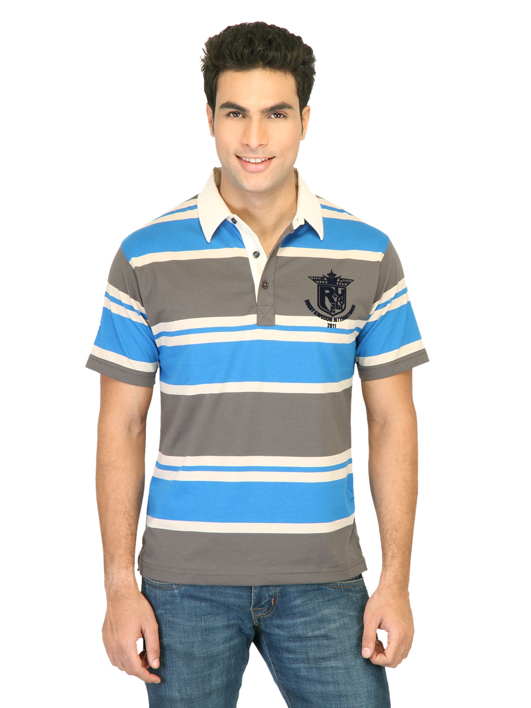 Classic Polo Men Rugby Kingdom Blue Tshirts