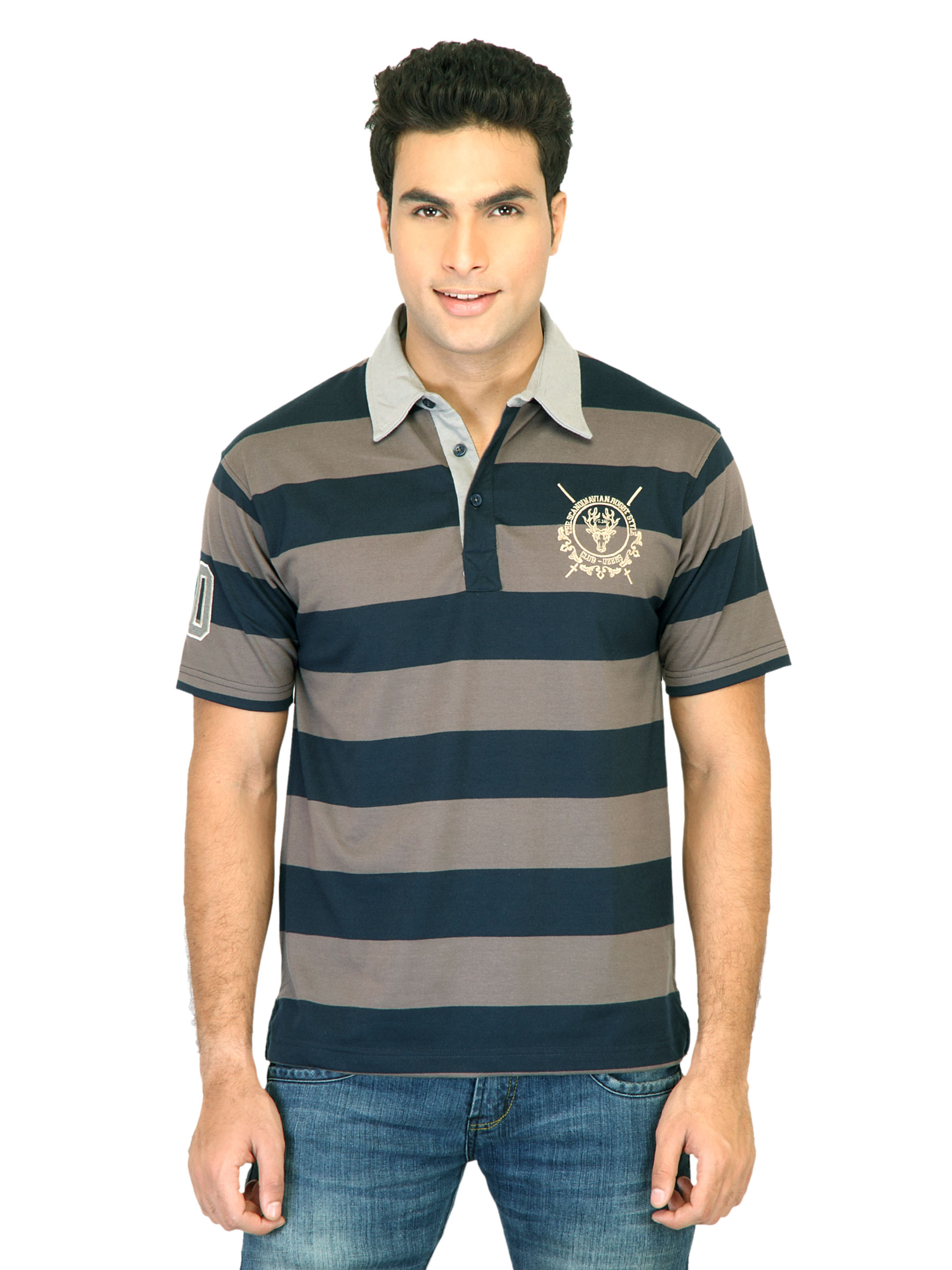 Classic Polo Men Club Navy Blue Tshirts