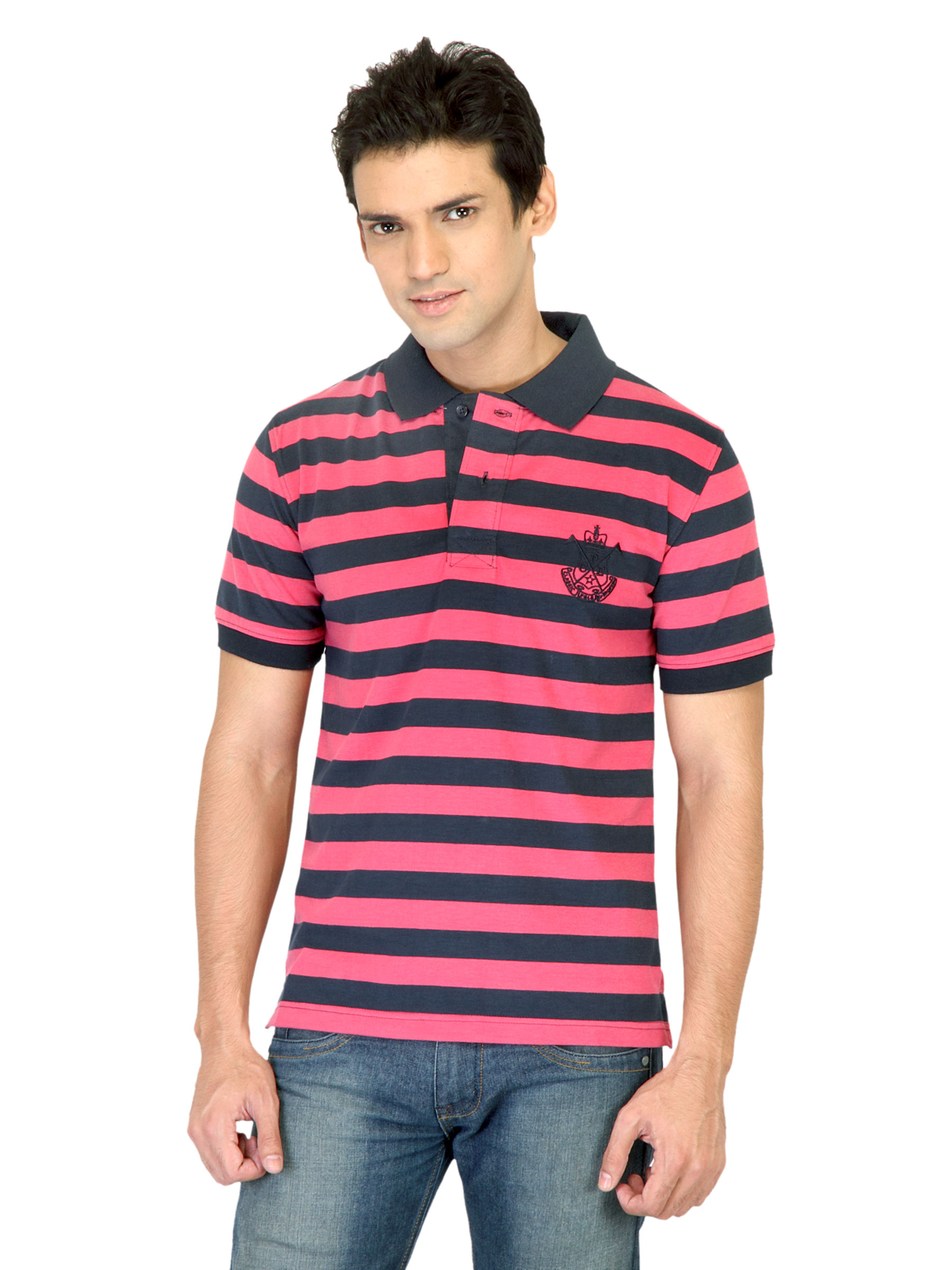 Classic Polo Men Insignia Pink Tshirts