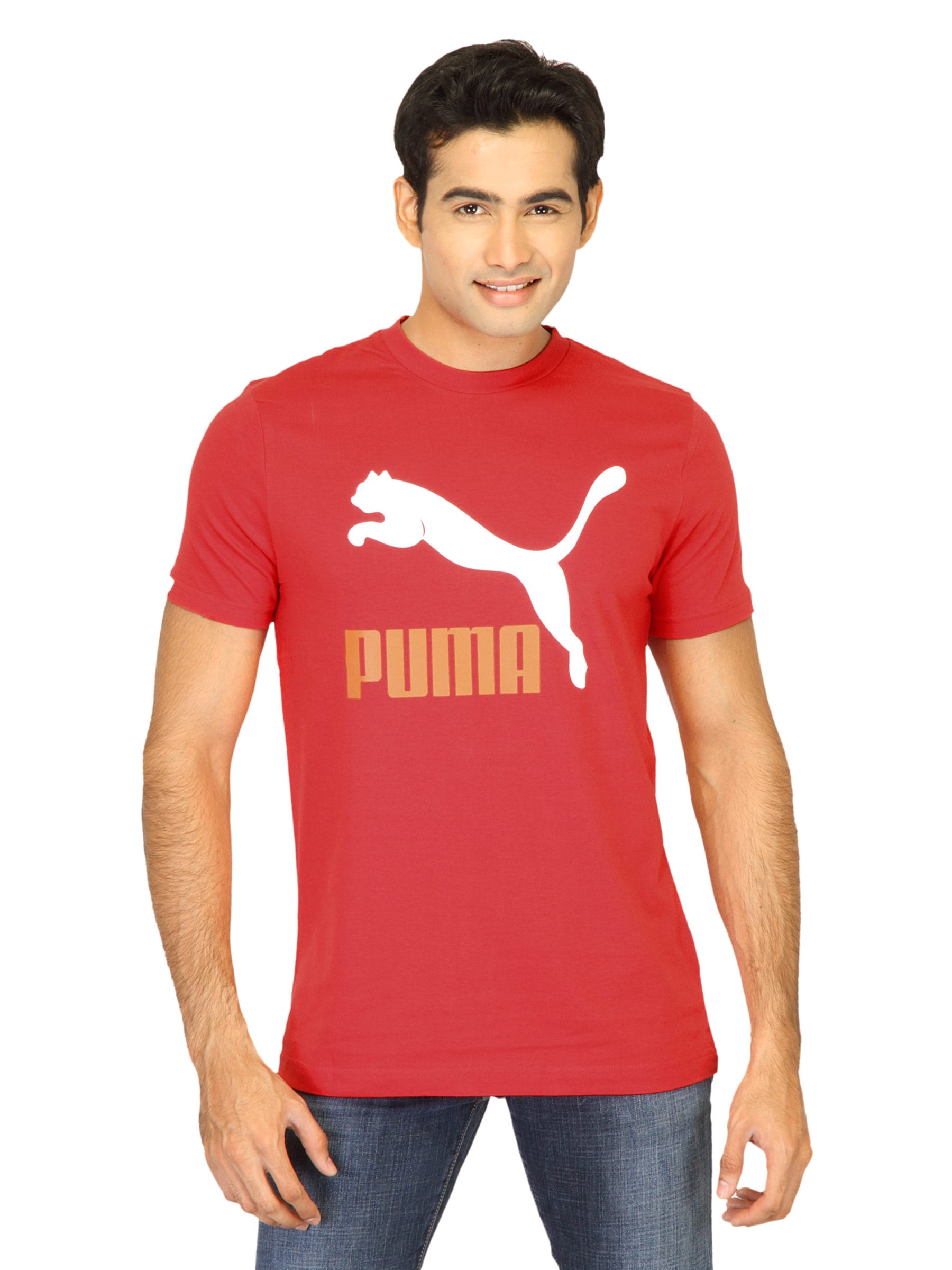 Puma Men Ribbon Red Tshirts